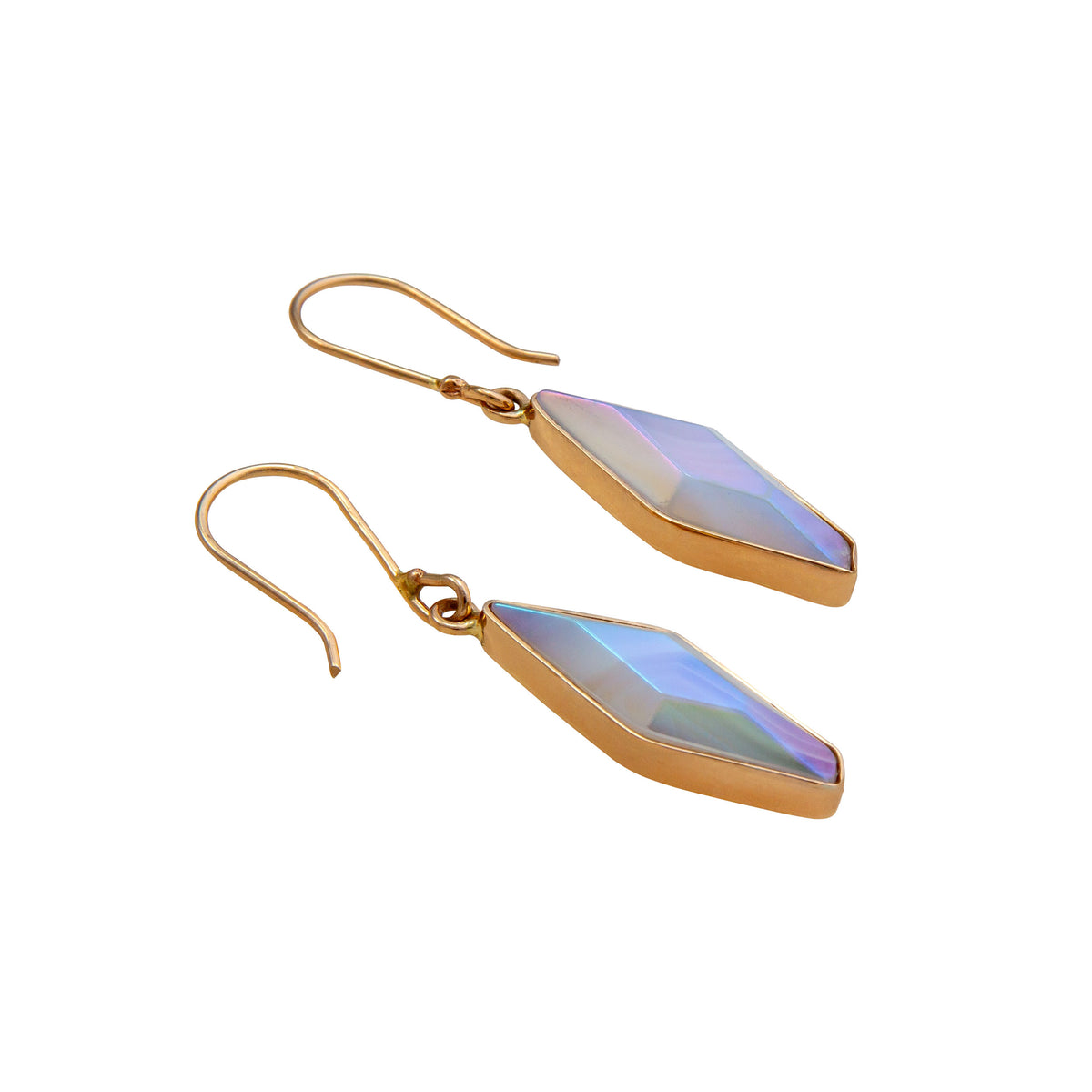 Alchemia White Treated Quartz and Glass Drop Earrings | Charles Albert Jewelry