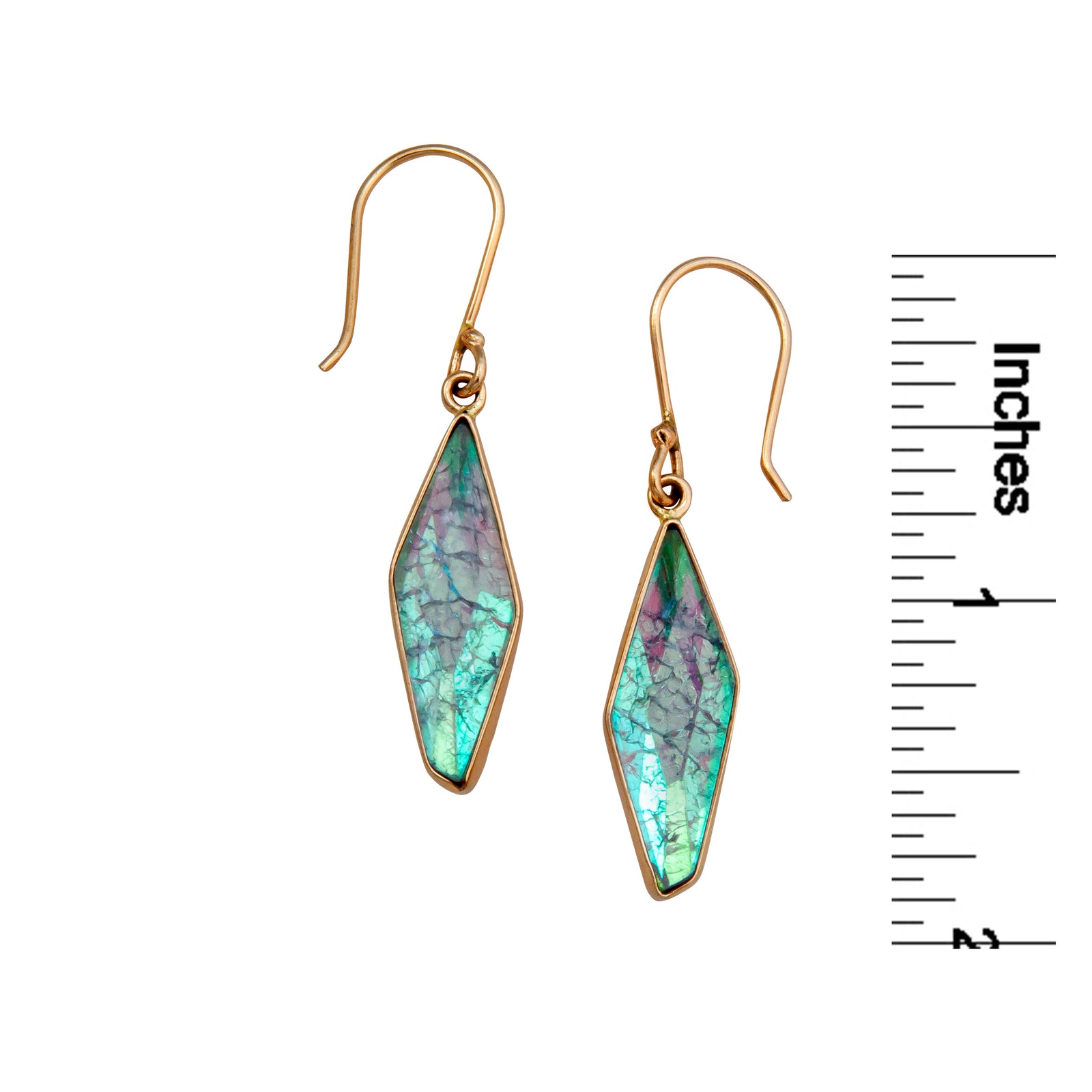 Alchemia Treated Quartz and Glass Drop Earrings | Charles Albert Jewelry