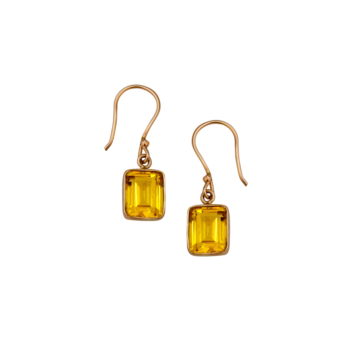 Alchemia Citrine Petite Drop Earrings | Charles Albert Jewelry