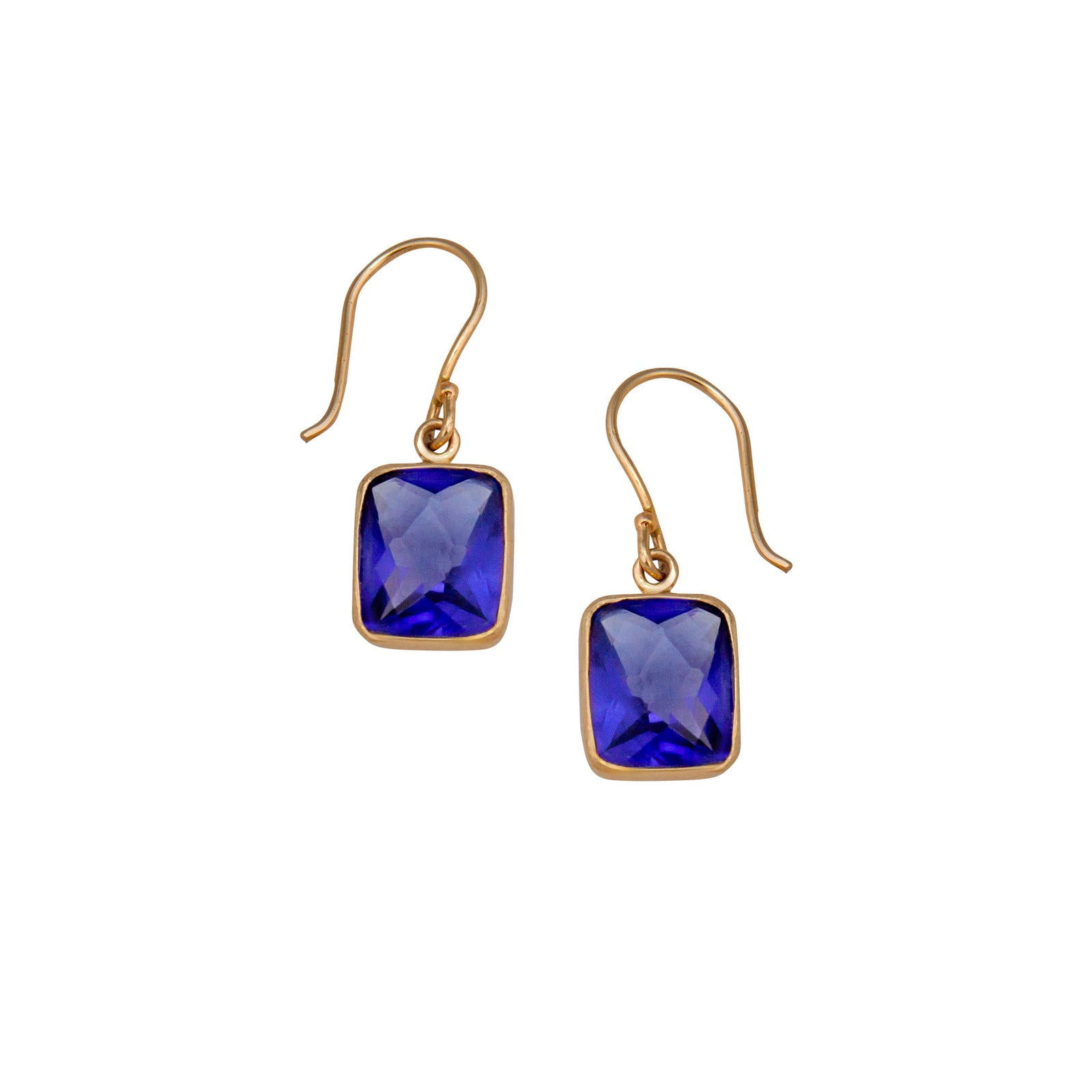 Alchemia Lab Created Tanzanite Drop Earrings | Charles Albert Jewelry