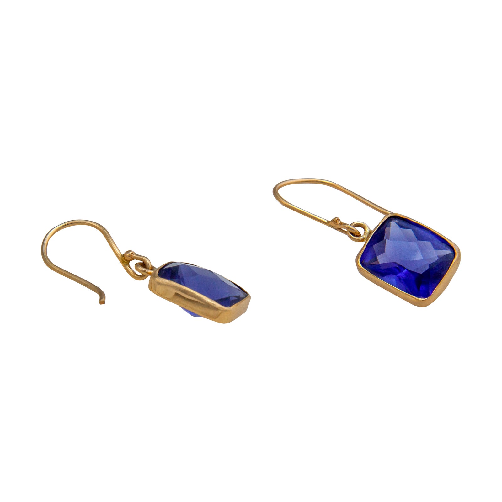 Alchemia Lab Created Tanzanite Drop Earrings | Charles Albert Jewelry