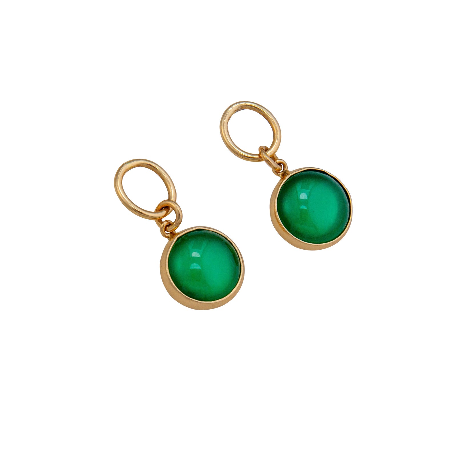 Alchemia Green Quartz Round Post Earrings | Charles Albert Jewelry