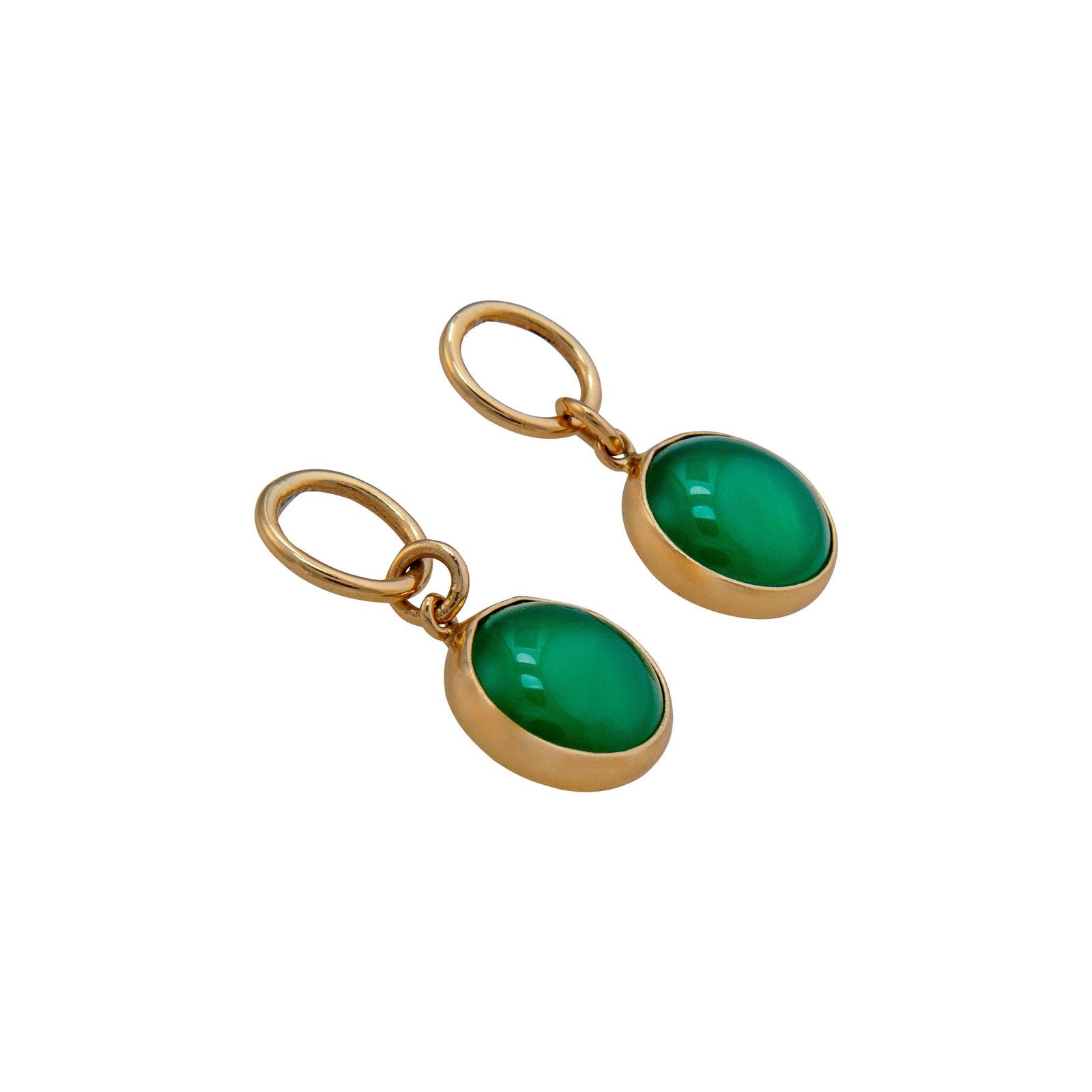 Alchemia Green Quartz Round Post Earrings | Charles Albert Jewelry