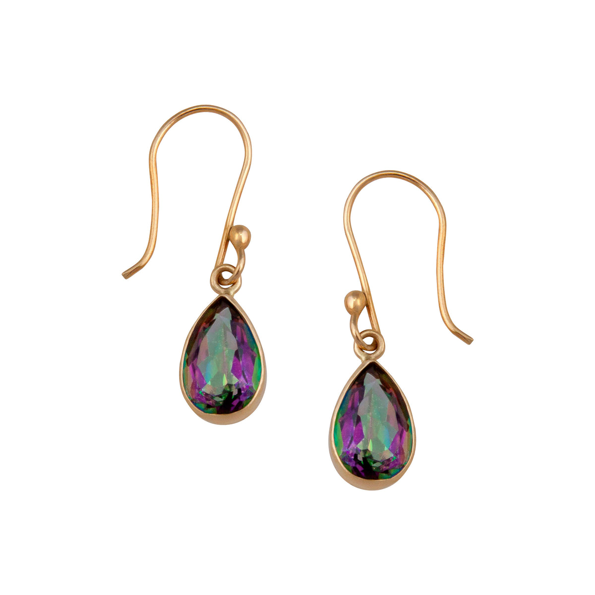 Alchemia Rainbow Mystic Quartz Teardrop Drop Earrings | Charles Albert jewelry