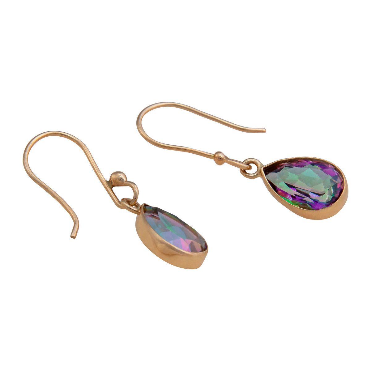 Alchemia Rainbow Mystic Quartz Teardrop Drop Earrings | Charles Albert jewelry