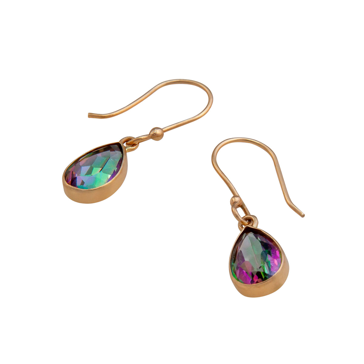 Alchemia Rainbow Mystic Quartz Teardrop Drop Earrings | Charles Albert jewelry
