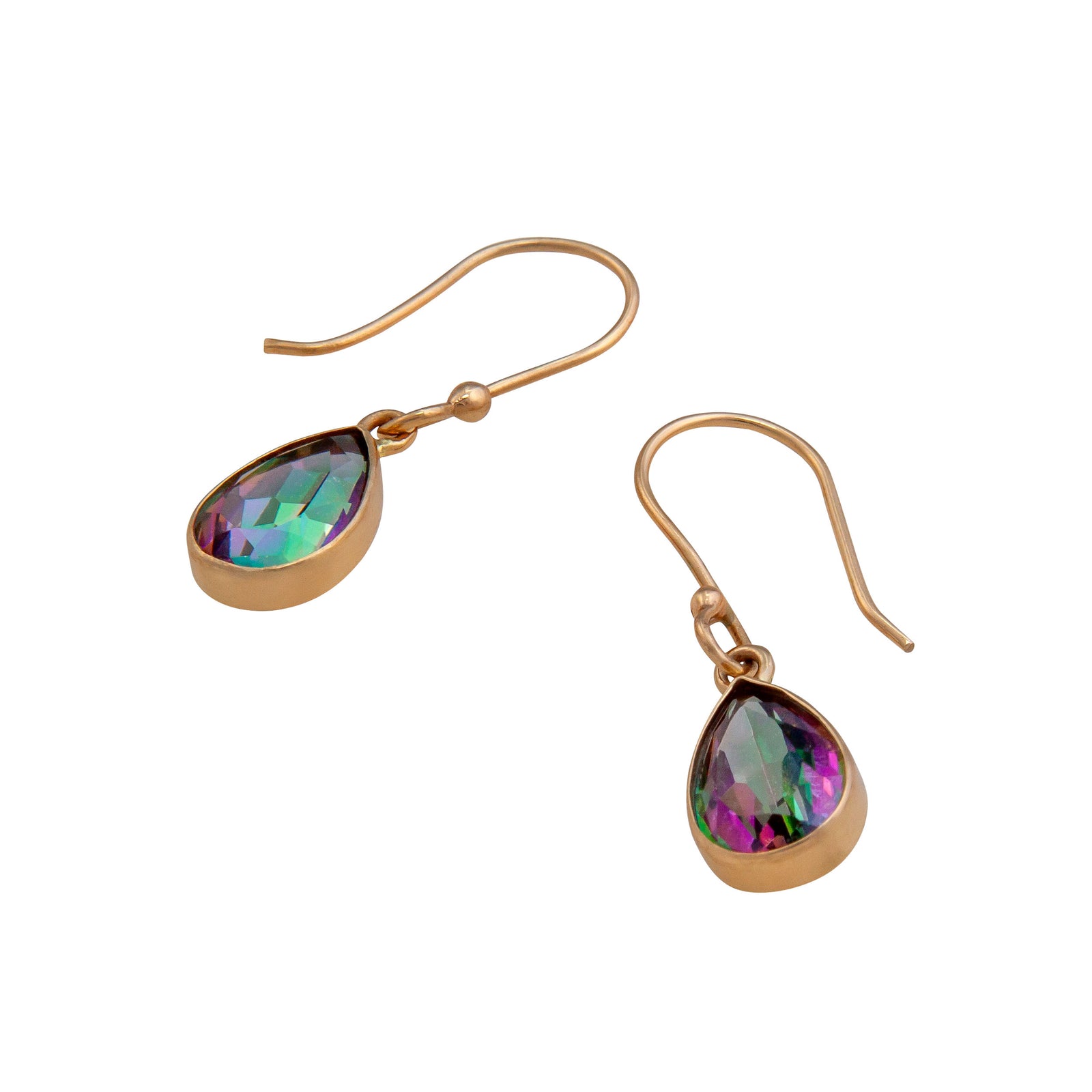 Alchemia Rainbow Mystic Quartz Teardrop Drop Earrings | Charles Albert jewelry