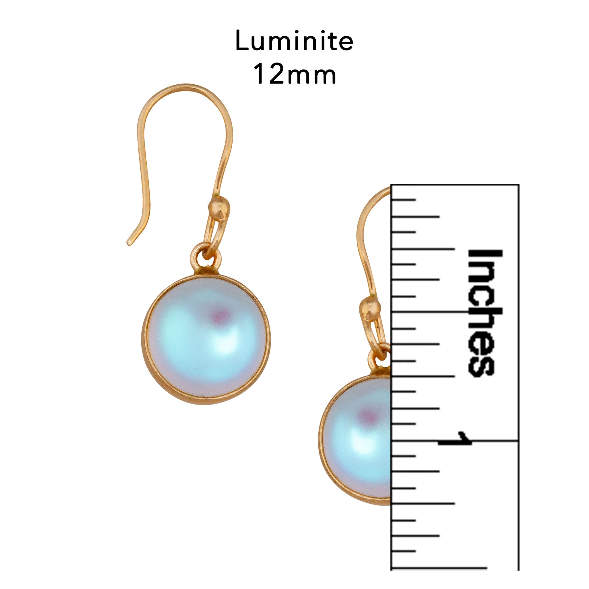Alchemia Round Luminite Drop Earrings | Charles Albert Jewelry