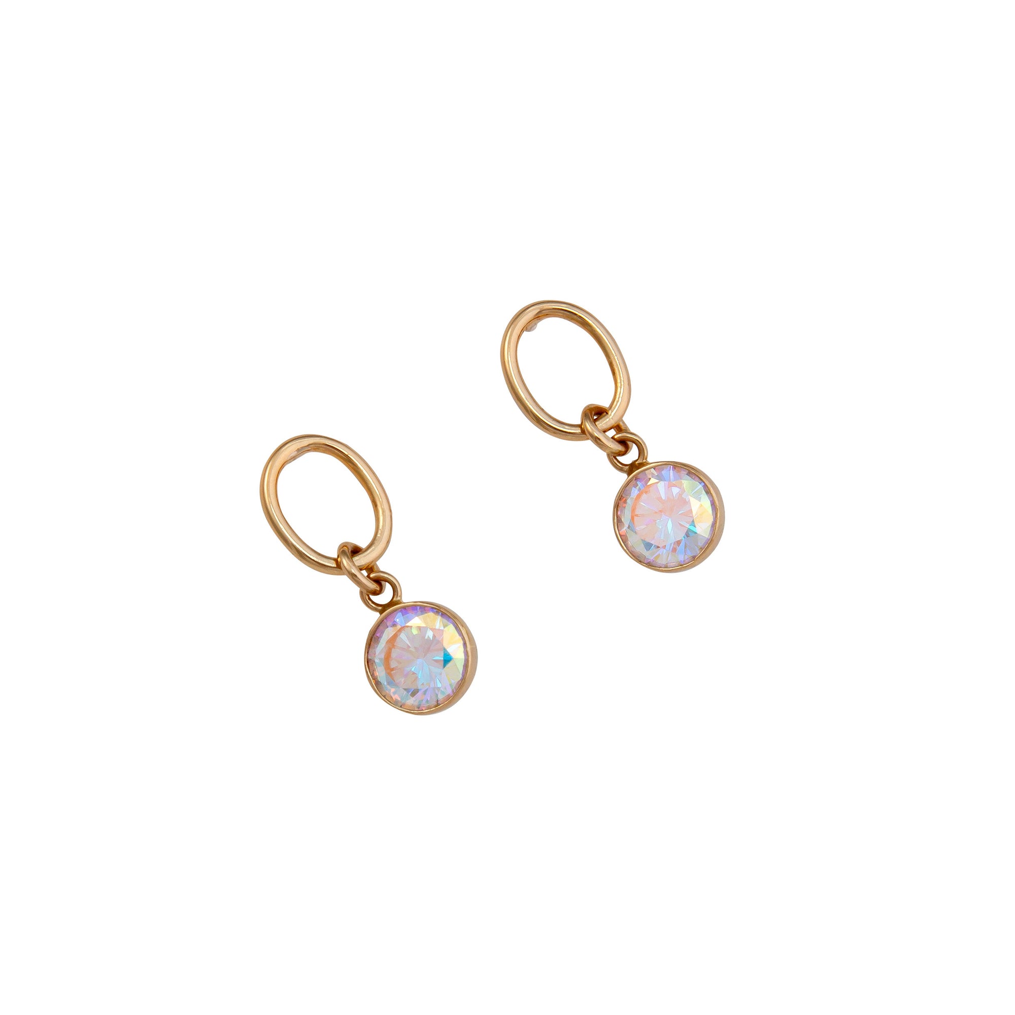 Alchemia Mercury Mist Round Post Earrings | Charles Albert Jewelry
