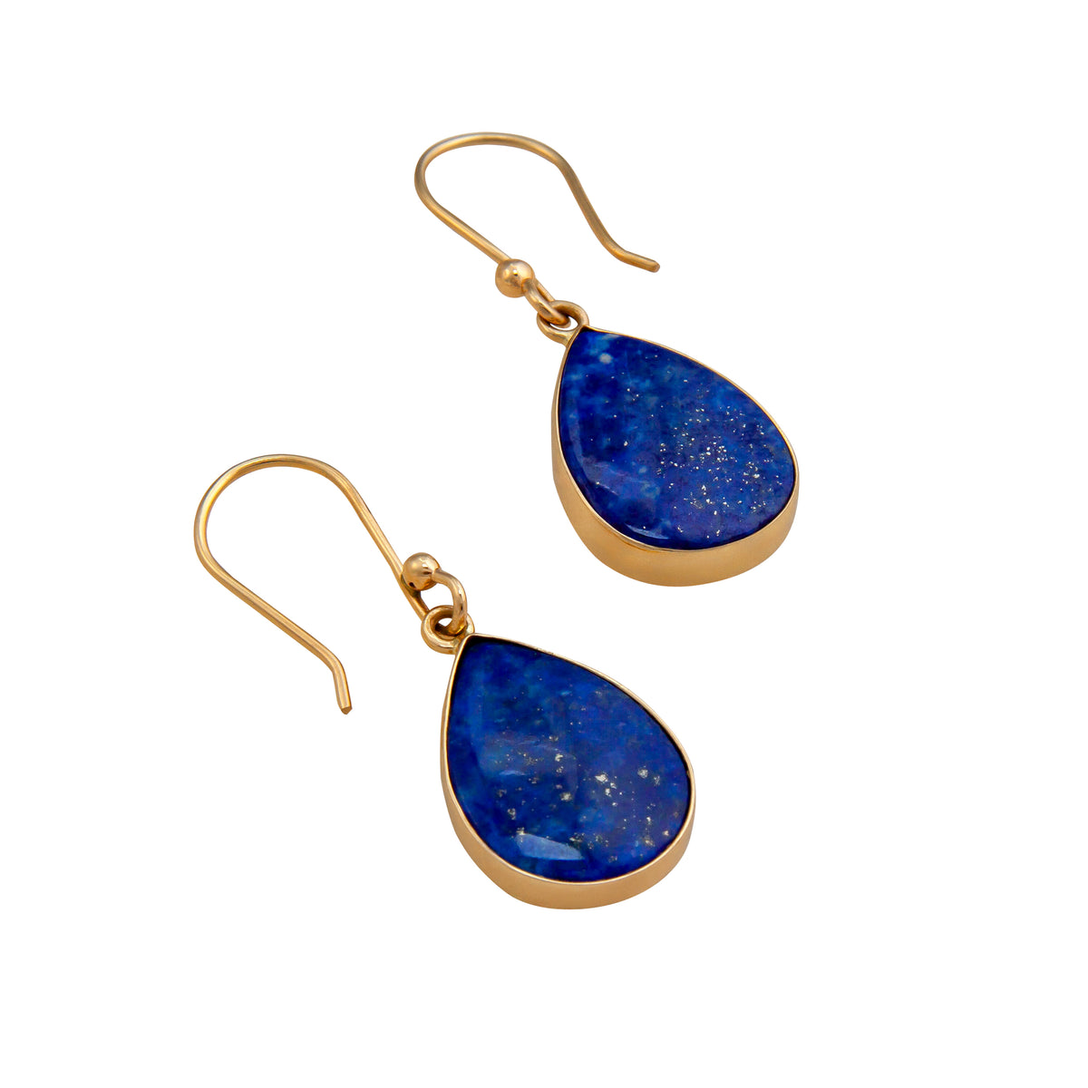 Alchemia Lapis Lazuli Teardrop Drop Earrings | Charles Albert Jewelry