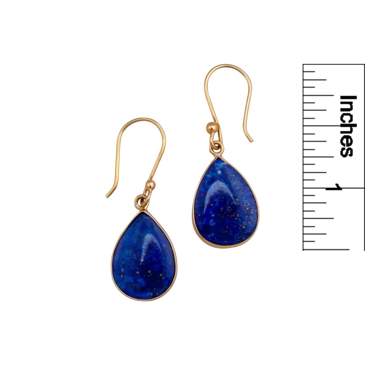 Alchemia Lapis Lazuli Teardrop Drop Earrings | Charles Albert Jewelry