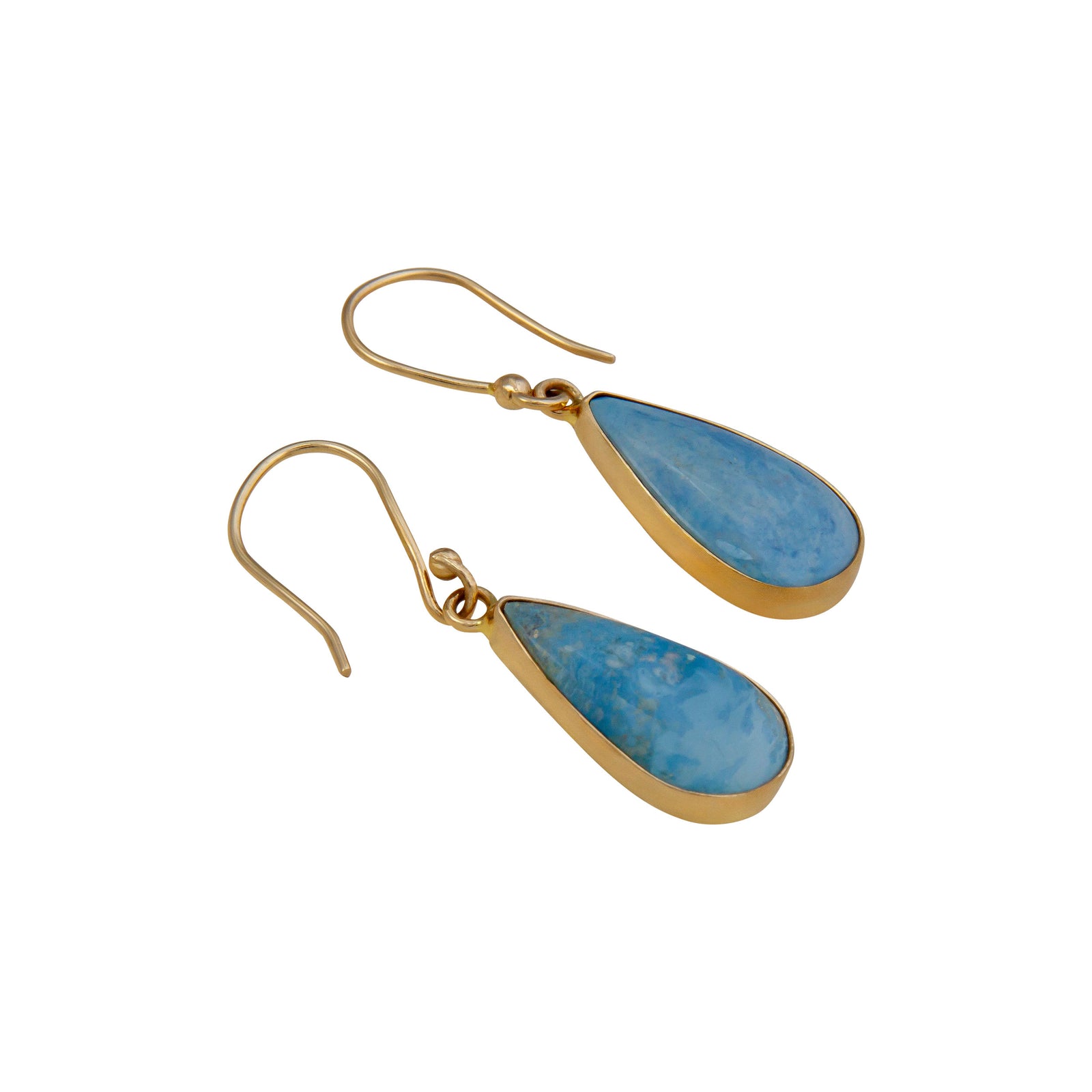 Alchemia Aztec Lapis Teardrop Drop Earrings | Charles Albert Jewelry