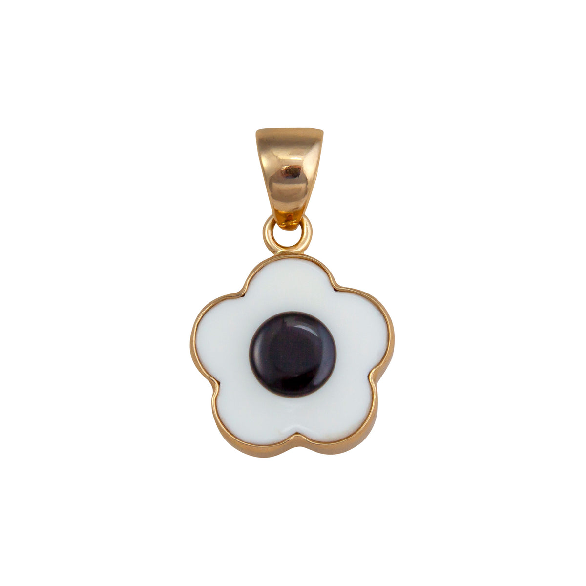 Alchemia White Acrylic Flower Pendant | Charles Albert Jewelry