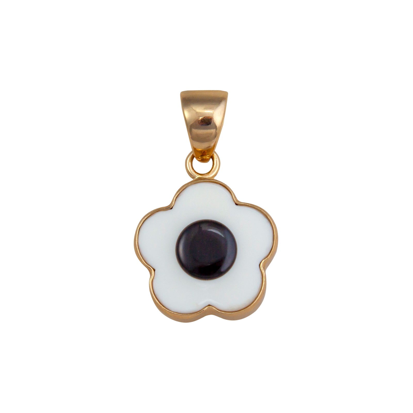 Alchemia White Acrylic Flower Pendant | Charles Albert Jewelry