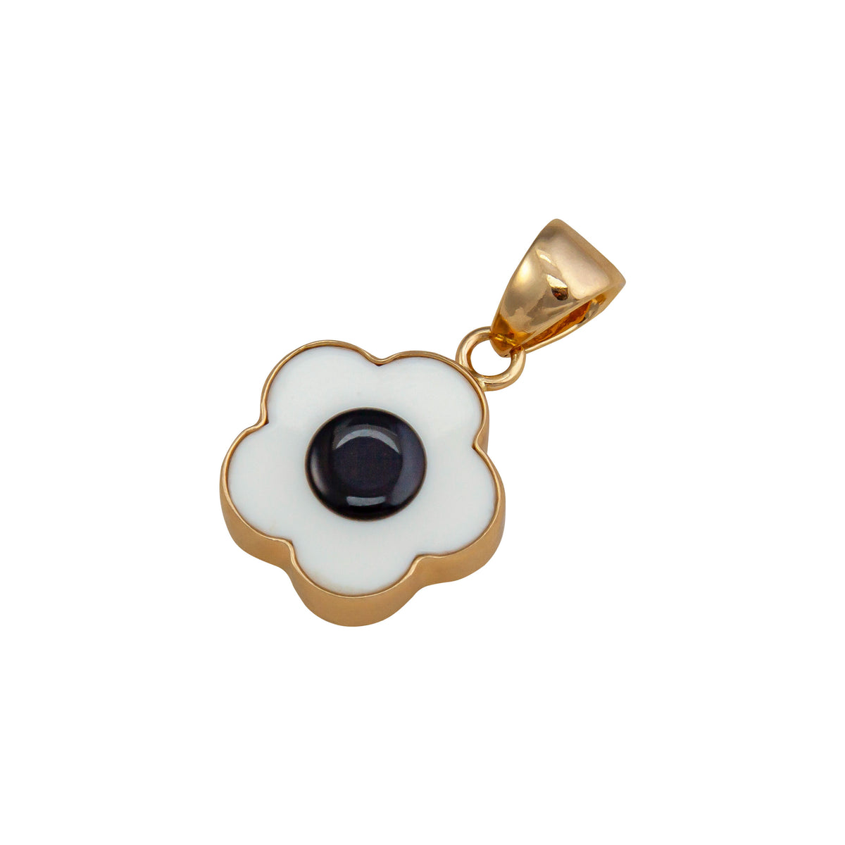 Alchemia White Acrylic Flower Pendant | Charles Albert Jewelry