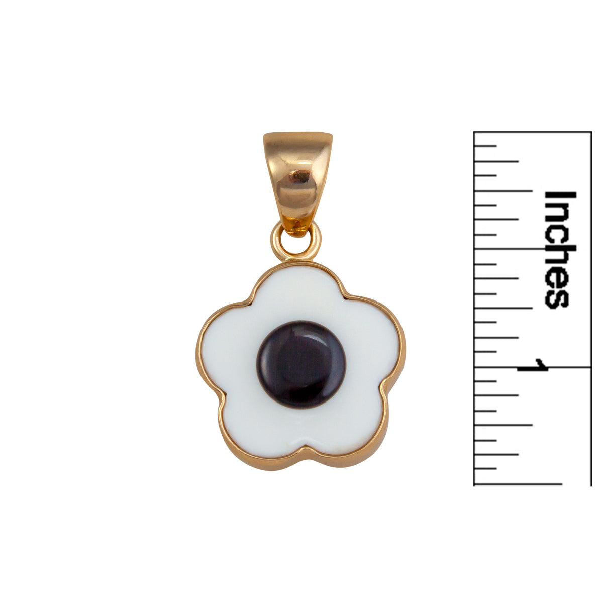 Alchemia White Acrylic Flower Pendant | Charles Albert Jewelry