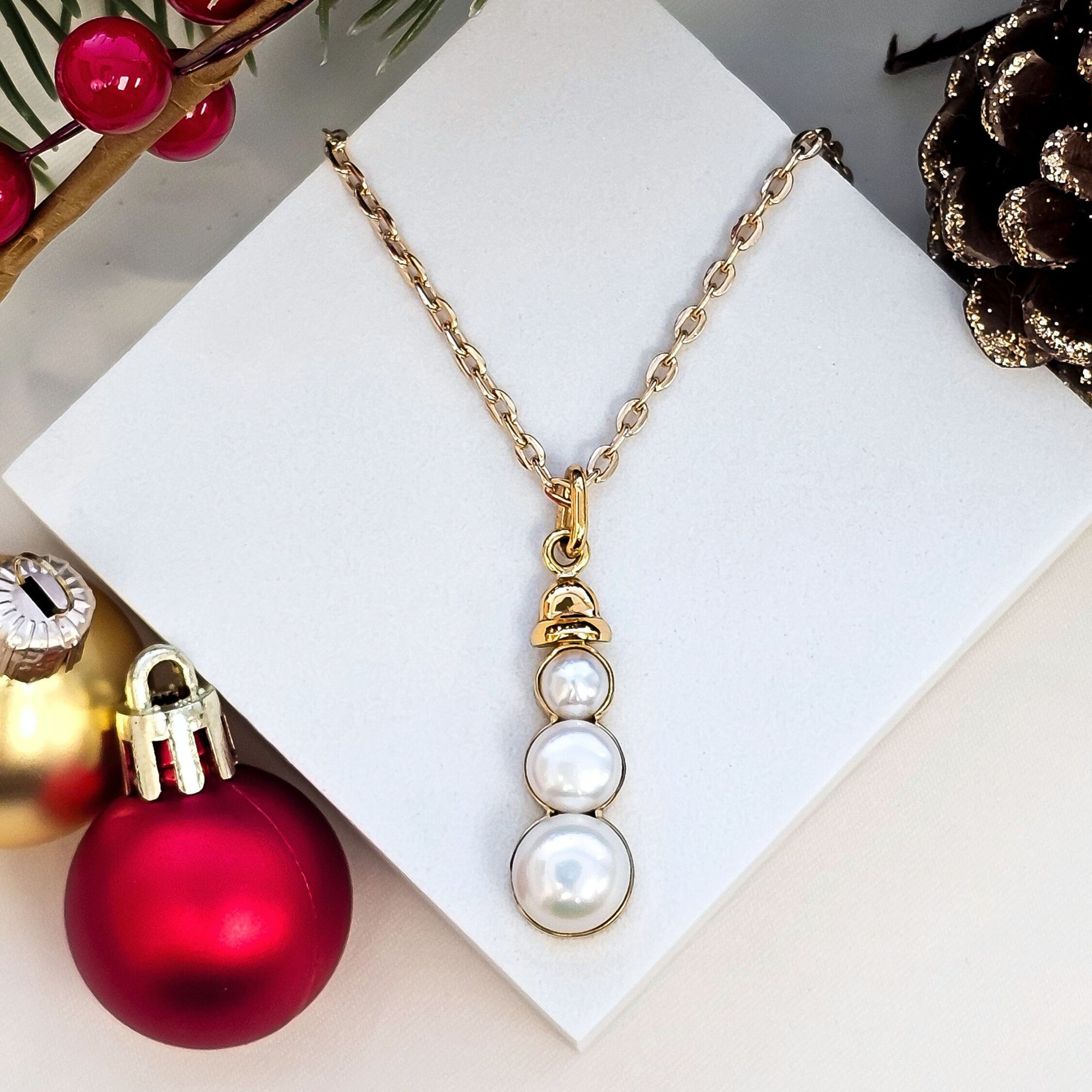 Alchemia Snowman Pearl Pendant | Charles Albert Jewelry