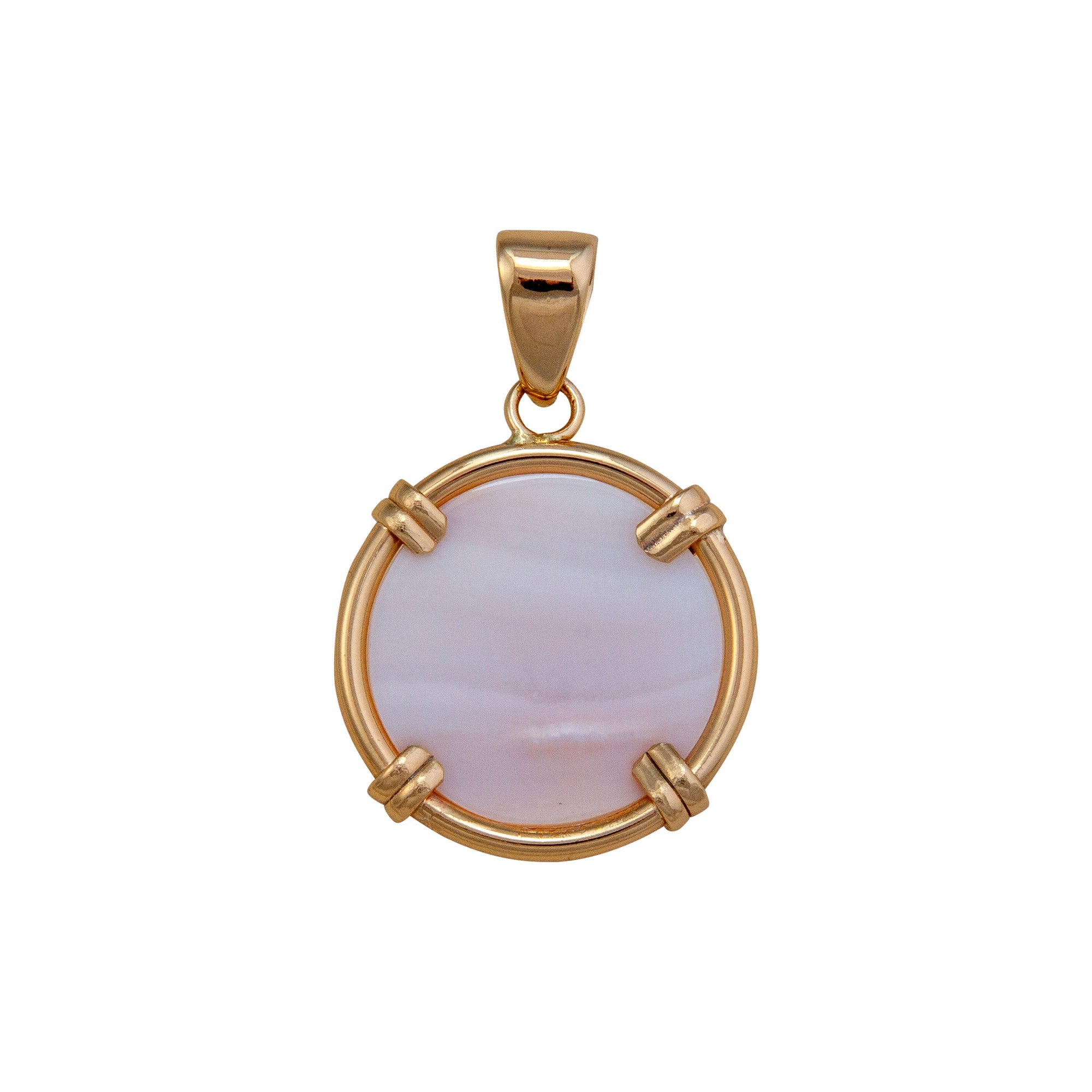 Alchemia Mother of Pearl Prong Set Pendant | Charles Albert Jewelry