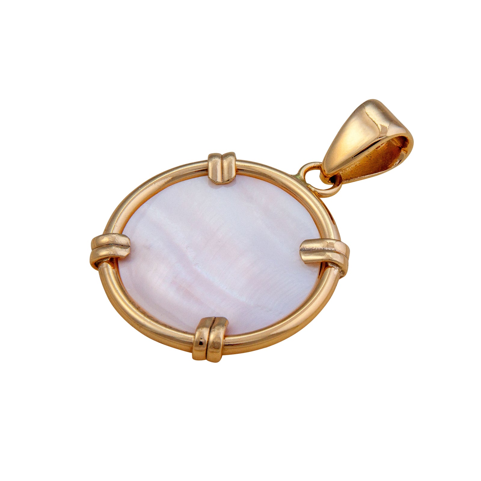 Alchemia Mother of Pearl Prong Set Pendant | Charles Albert Jewelry