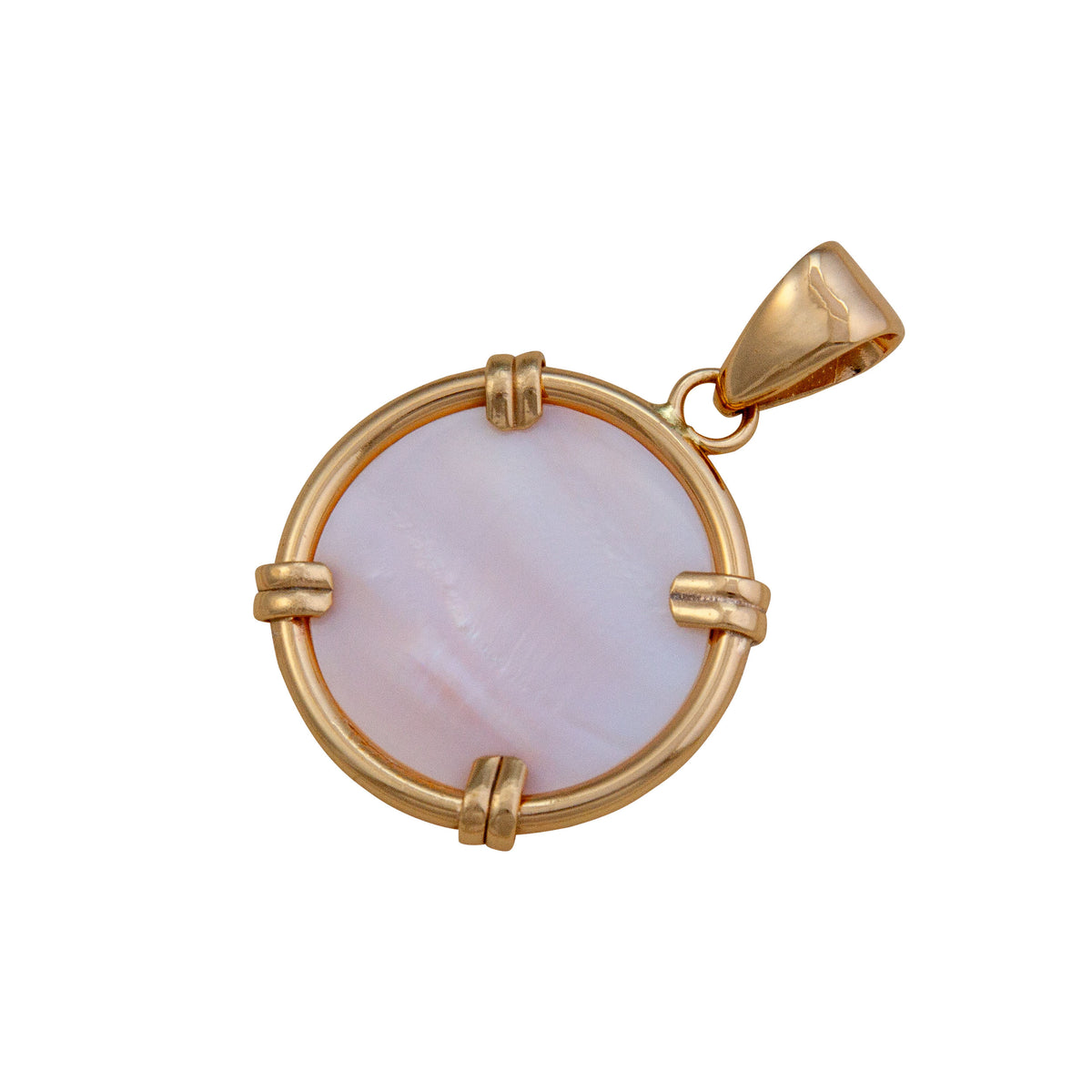 Alchemia Mother of Pearl Prong Set Pendant | Charles Albert Jewelry