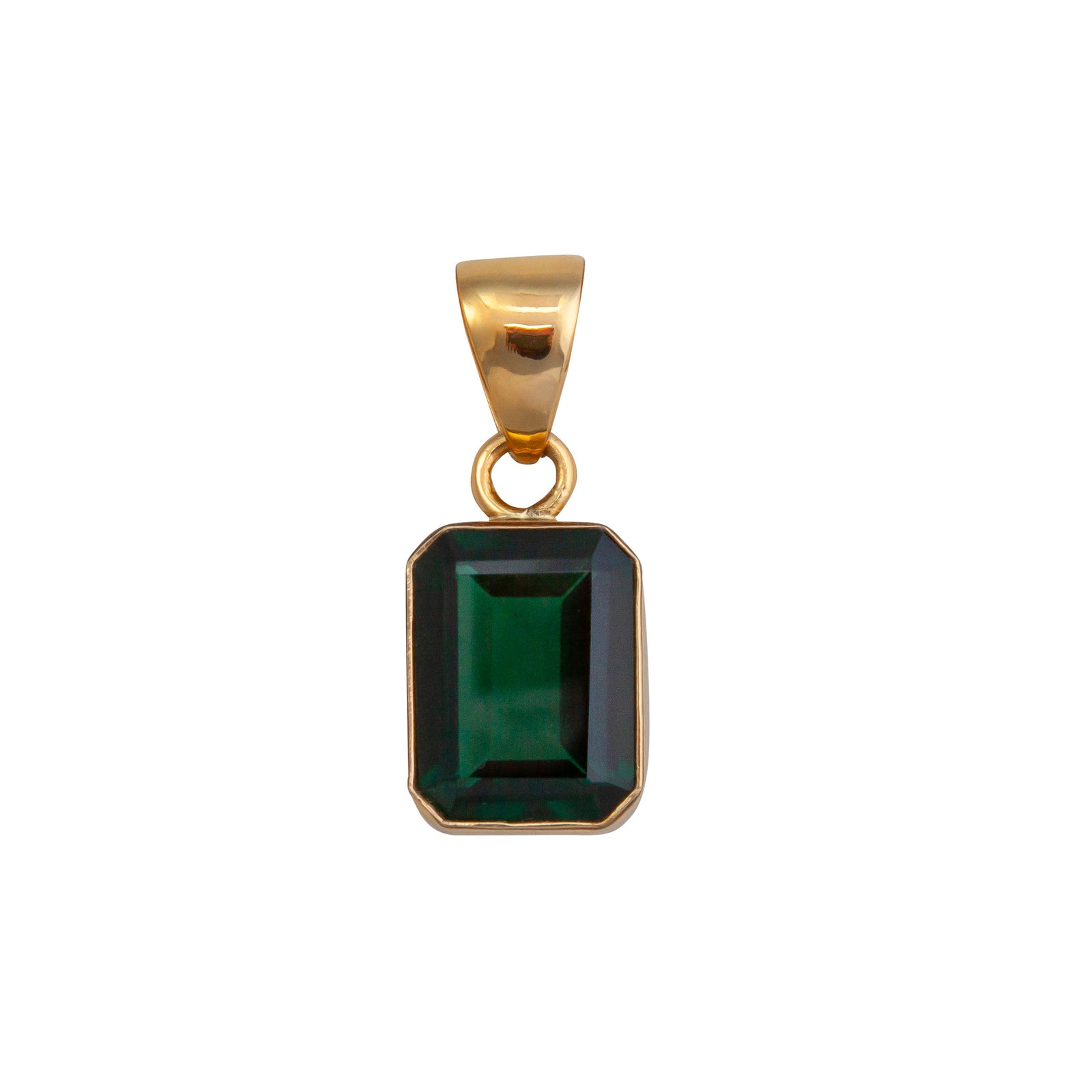 Alchemia Lab Created Emerald Pendant | Charles Albert Jewelry