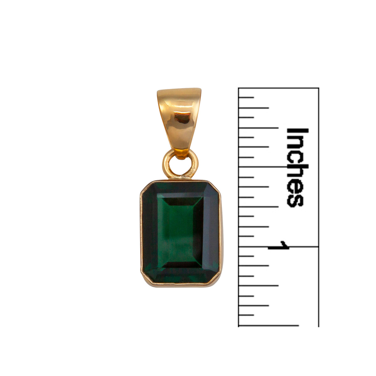 Alchemia Lab Created Emerald Pendant | Charles Albert Jewelry