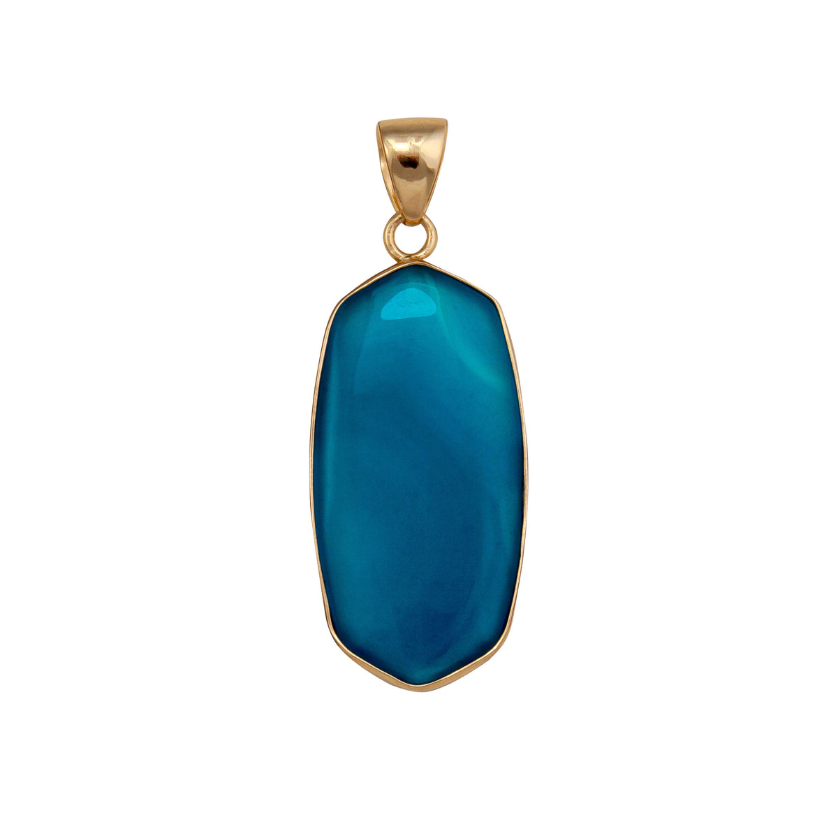 Alchemia Blue Faceted Agate Pendant | Charles Albert Jewelry