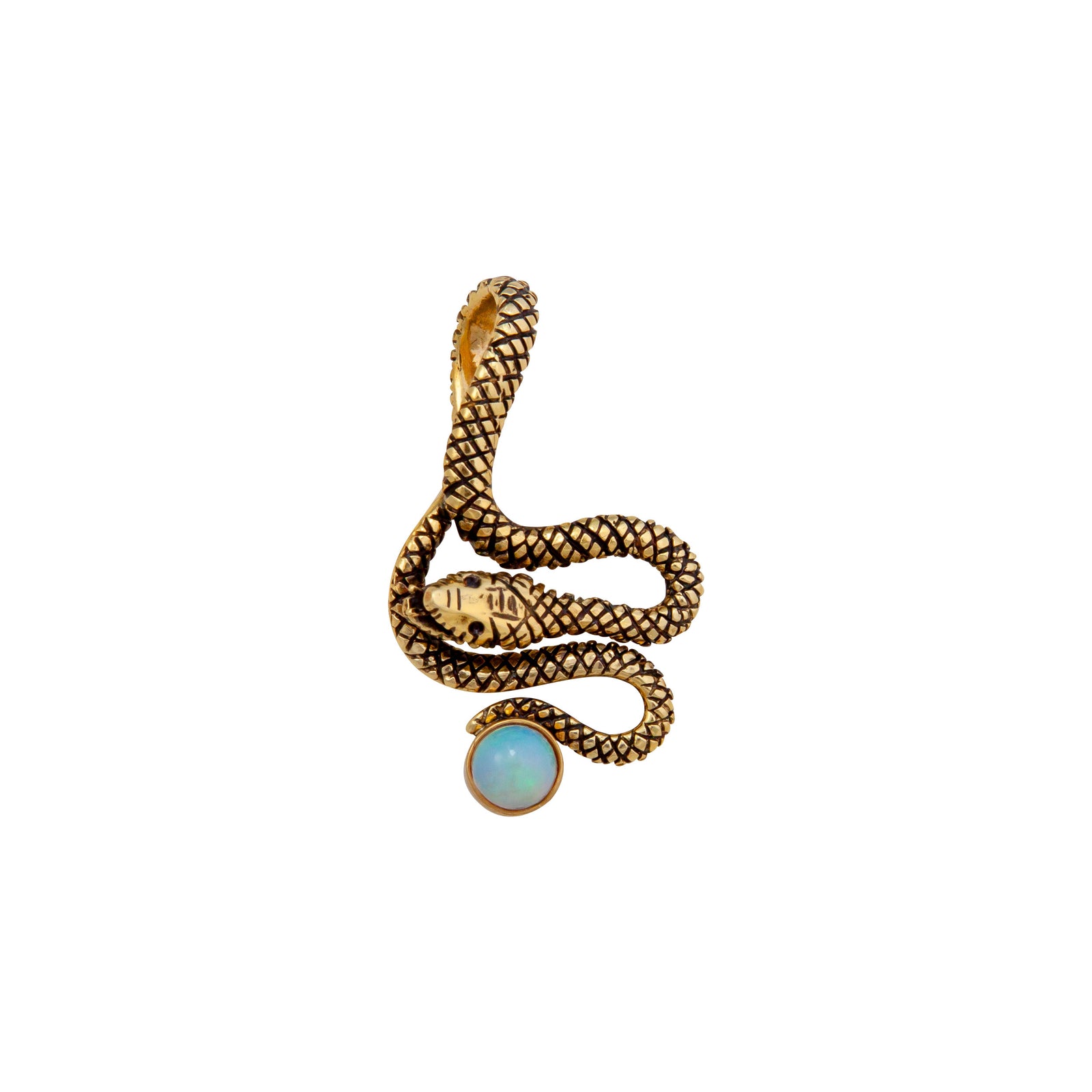 Alchemia Ethiopian Opal Snake Pendant | Charles Albert Jewelry