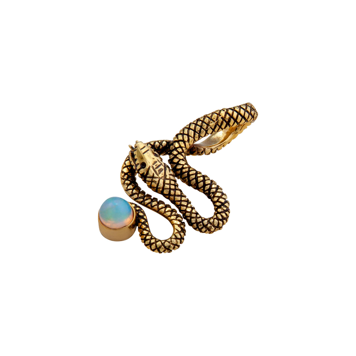 Alchemia Ethiopian Opal Snake Pendant | Charles Albert Jewelry