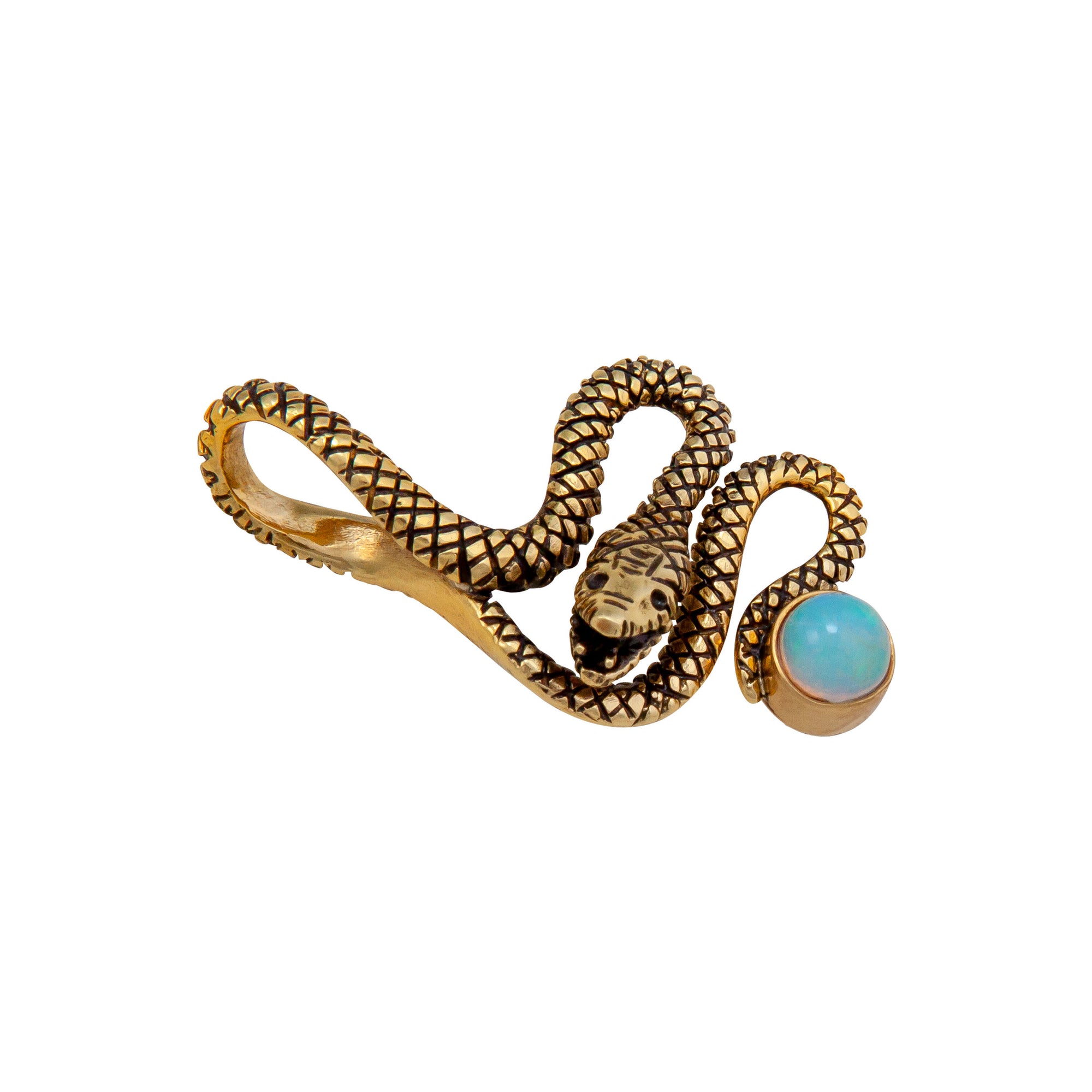 Alchemia Ethiopian Opal Snake Pendant | Charles Albert Jewelry