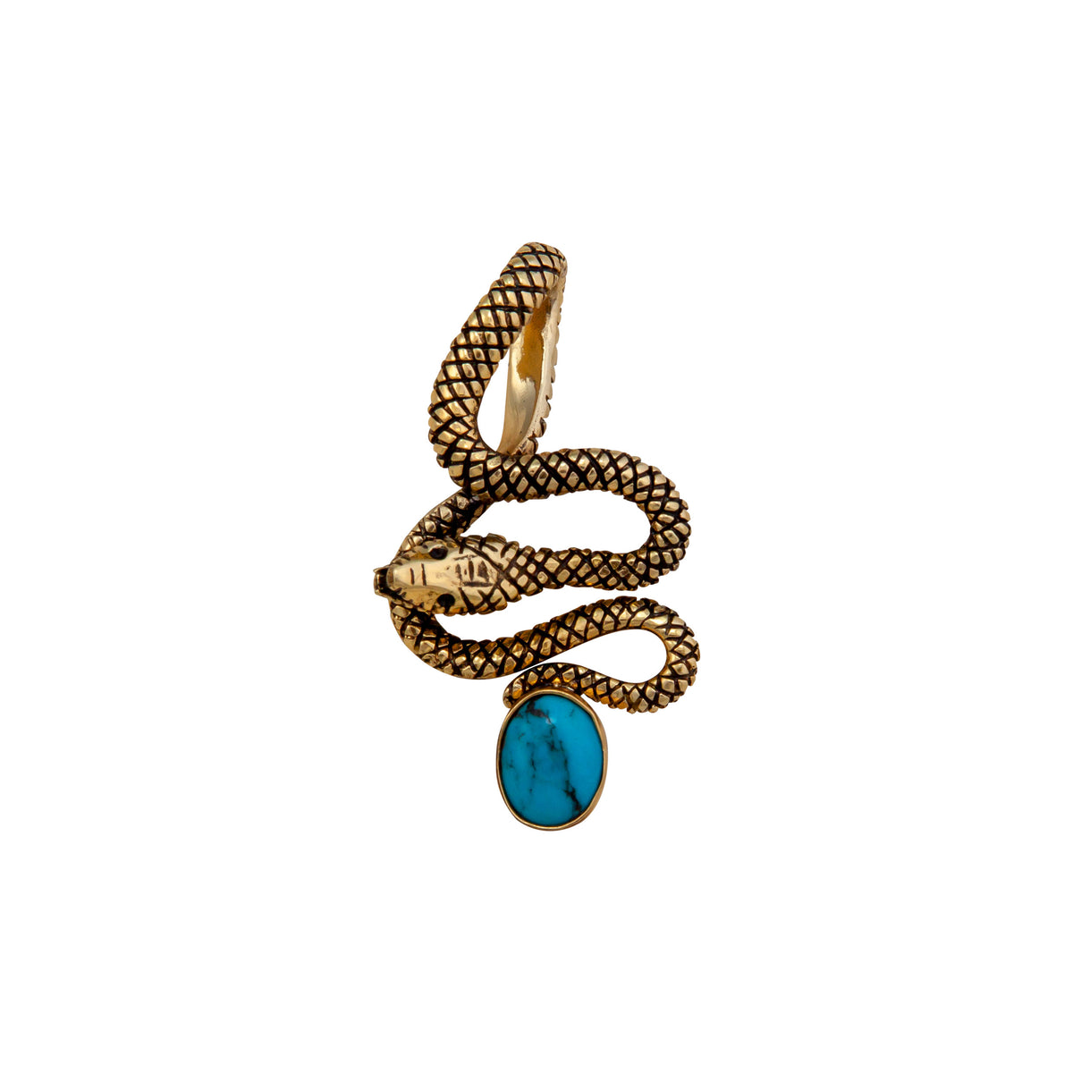 Alchemia Turquoise Snake Pendant | Charles Albert Jewelry