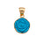 Alchemia Baby Blue Resin Rose Pendant | Charles Albert Jewelry