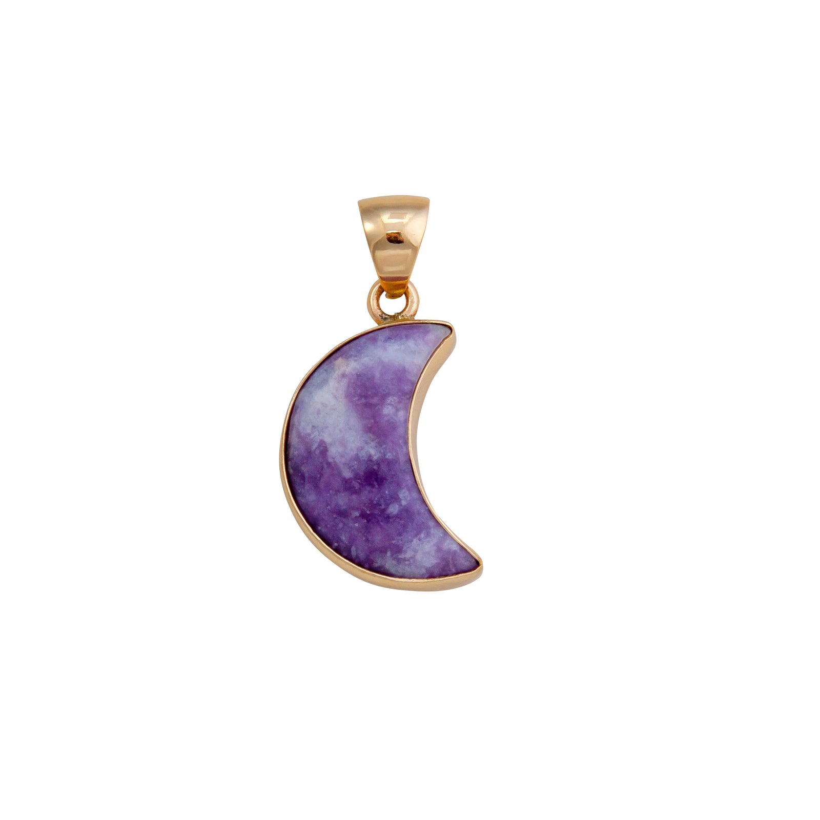 Alchemia Lepidolite Moon Pendant | Charles Albert Jewelry