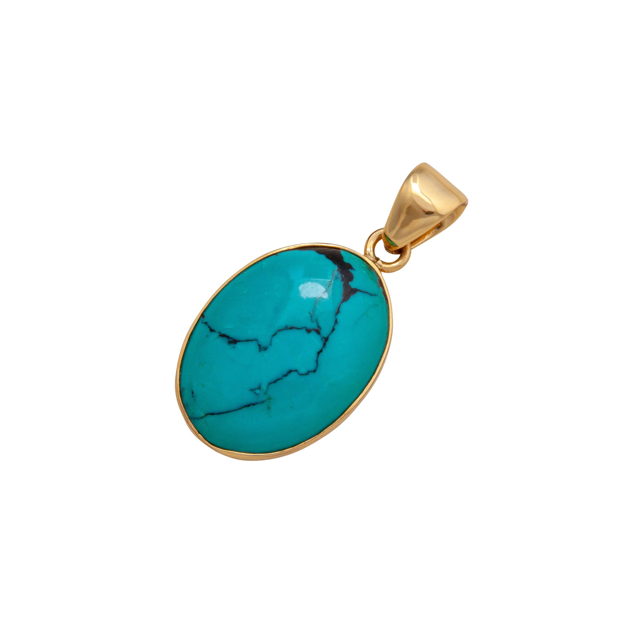 Alchemia Turquoise Oval Pendant | Charles Albert Jewelry