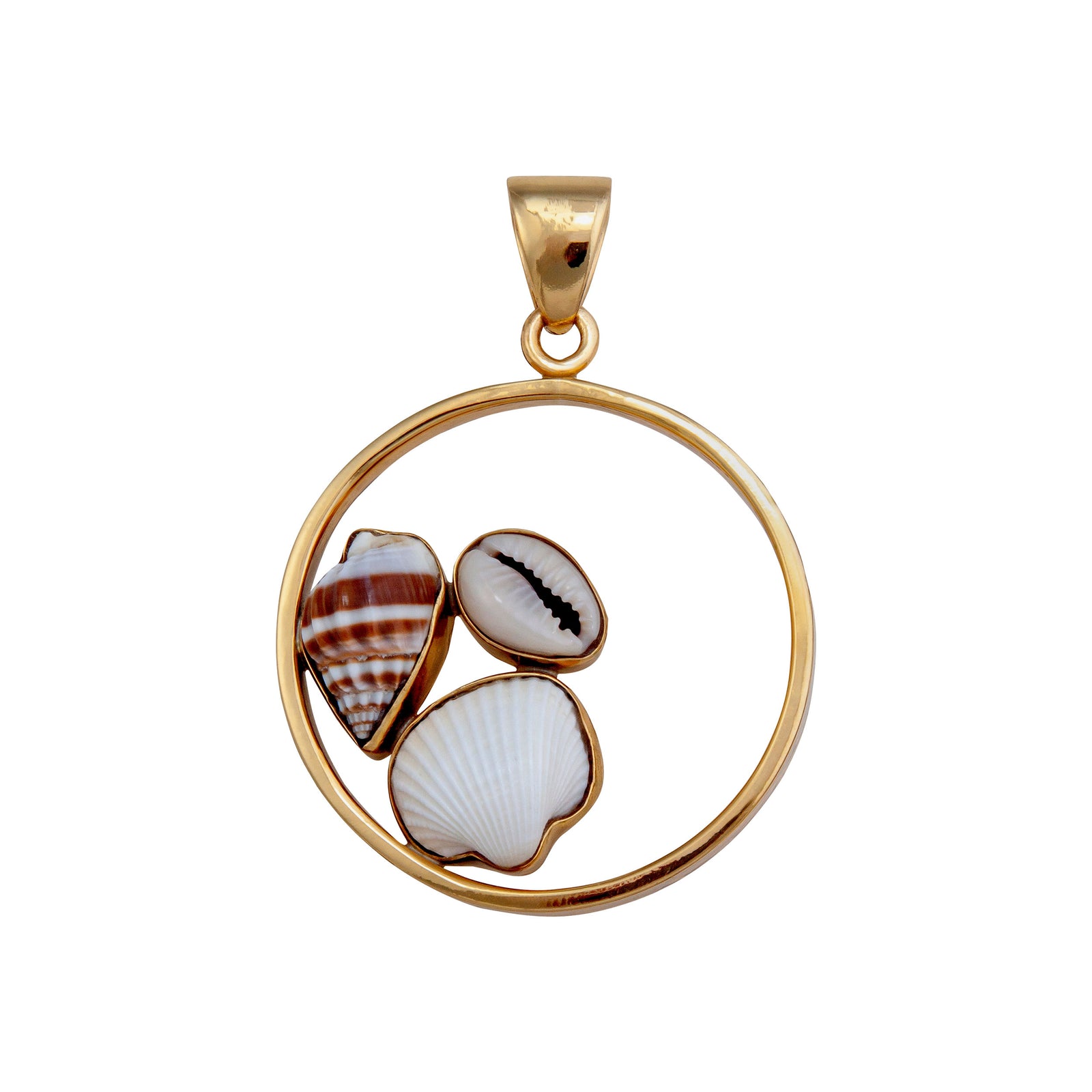 Alchemia Floating Shell Round Pendant | Charles Albert Jewelry