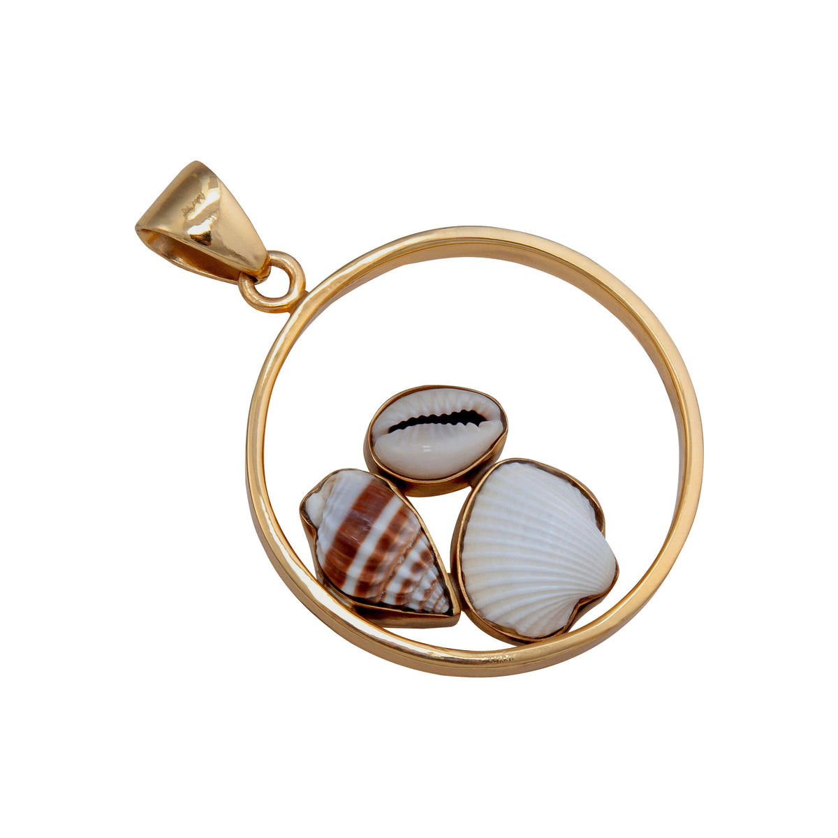 Alchemia Floating Shell Round Pendant | Charles Albert Jewelry
