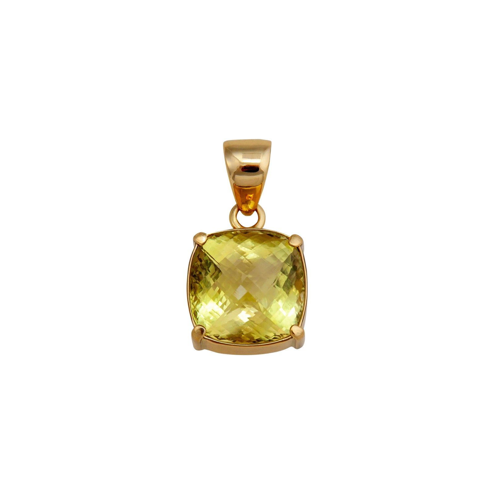 Alchemia Lemon Citrine Prong and Bezel Set Pendant | Charles Albert Jewelry