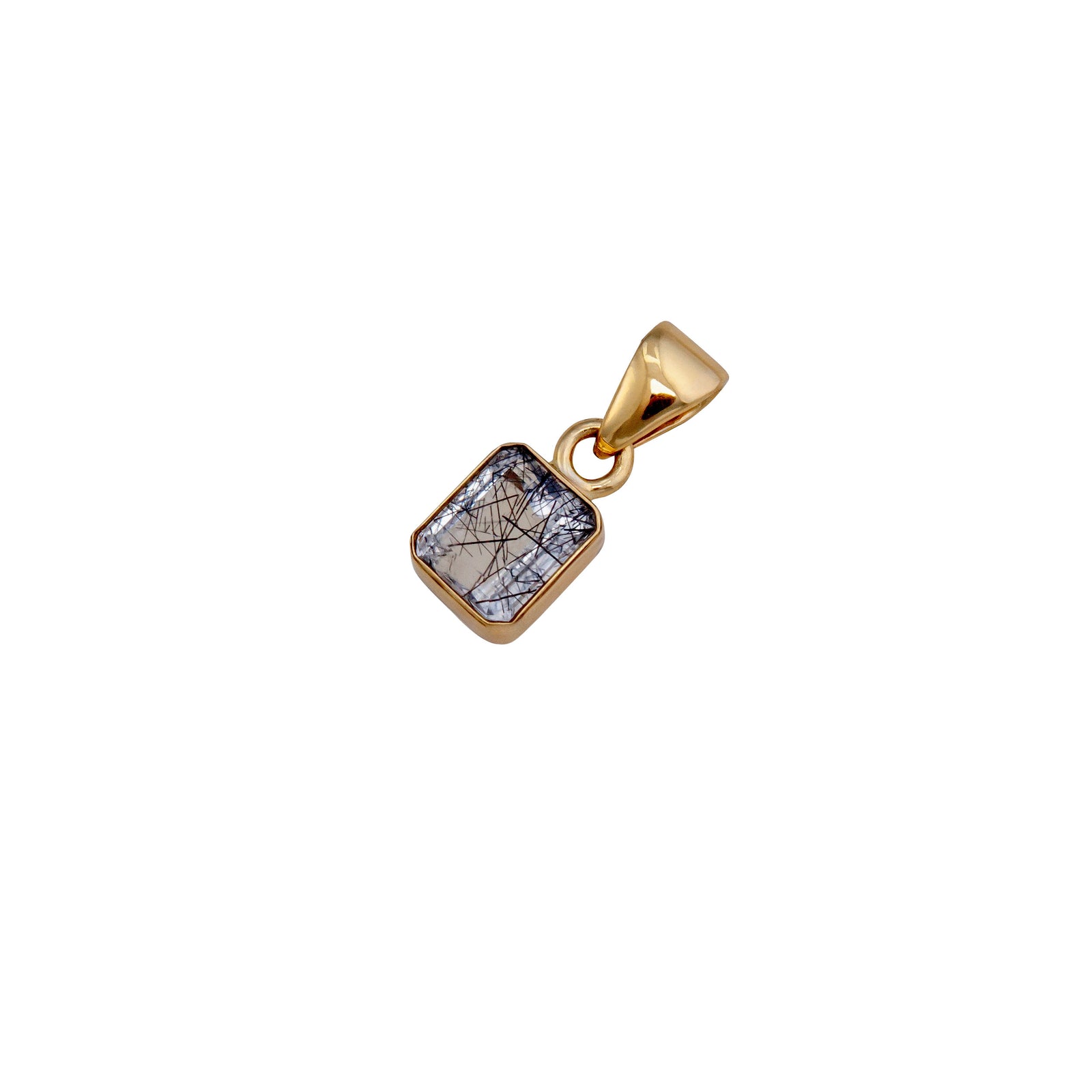 Alchemia Tourmalinated Quartz Pendant | Charles Albert Jewelry