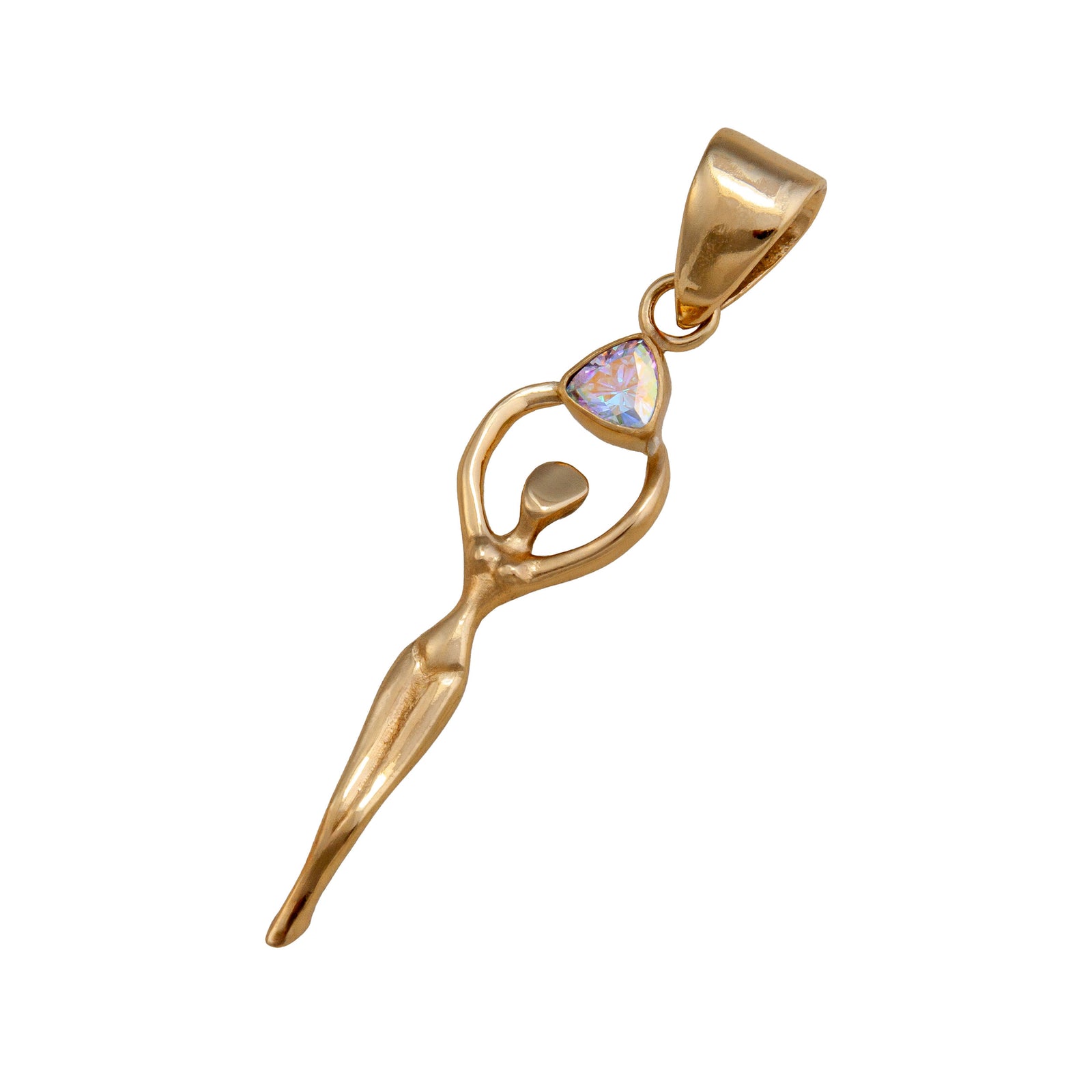 Alchemia Mercury Mist Trillion Goddess Pendant | Charles Albert Jewelry