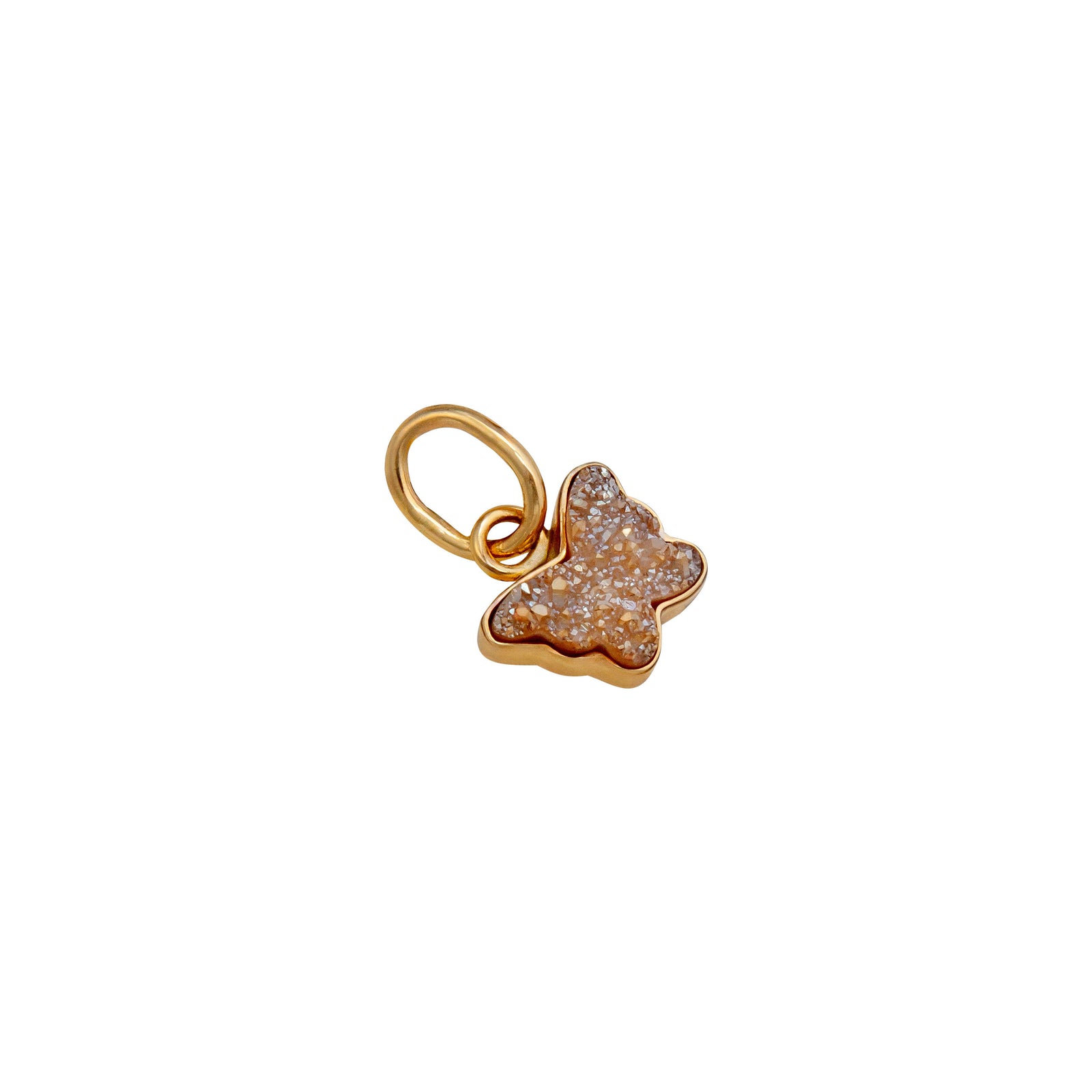 Alchemia Peach Butterfly Druzy Butterfly Charm Pendant | Charles Albert Jewelry