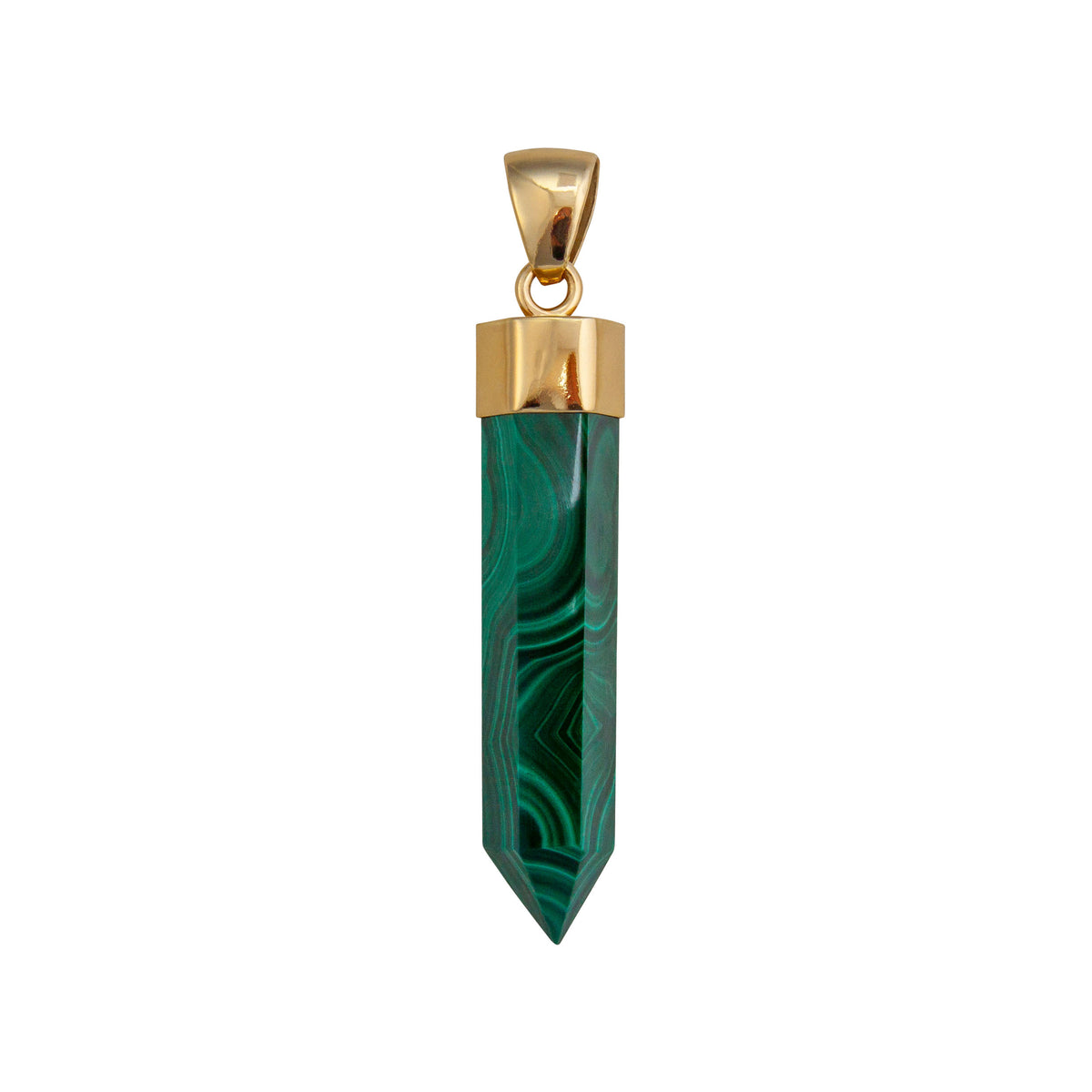 Alchemia Malachite Point Pendant | Charles Albert Jewelry