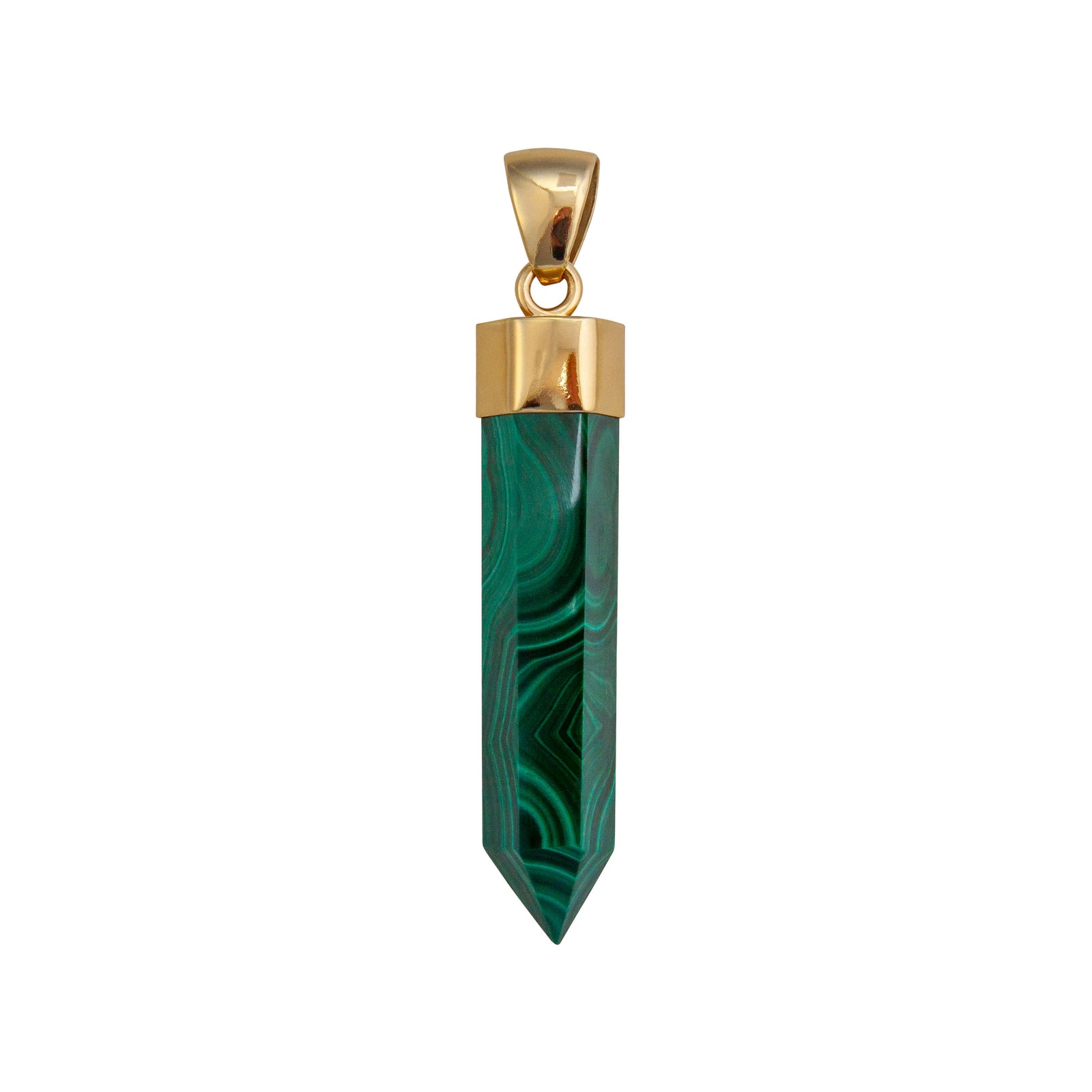 Alchemia Malachite Point Pendant | Charles Albert Jewelry