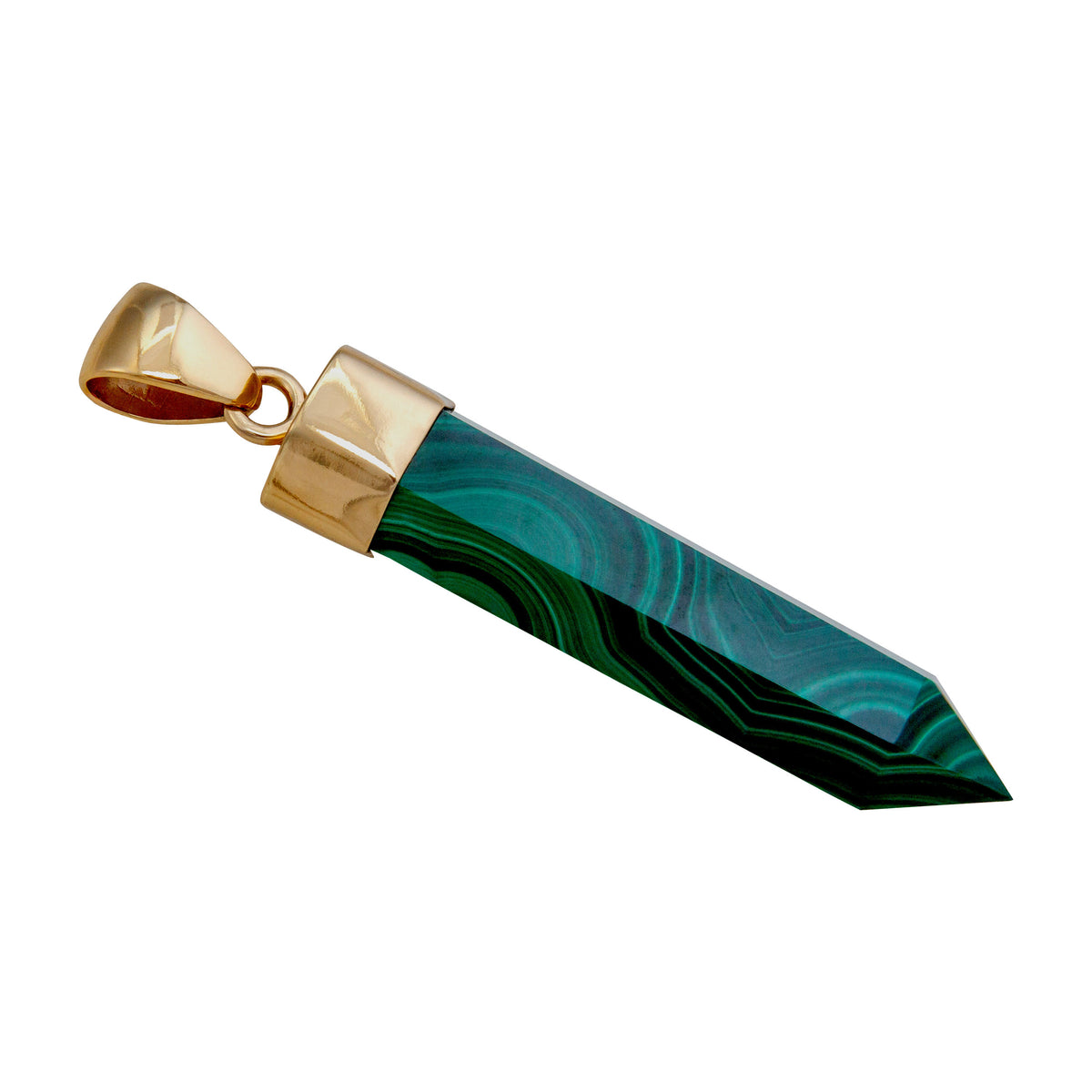 Alchemia Malachite Point Pendant | Charles Albert Jewelry