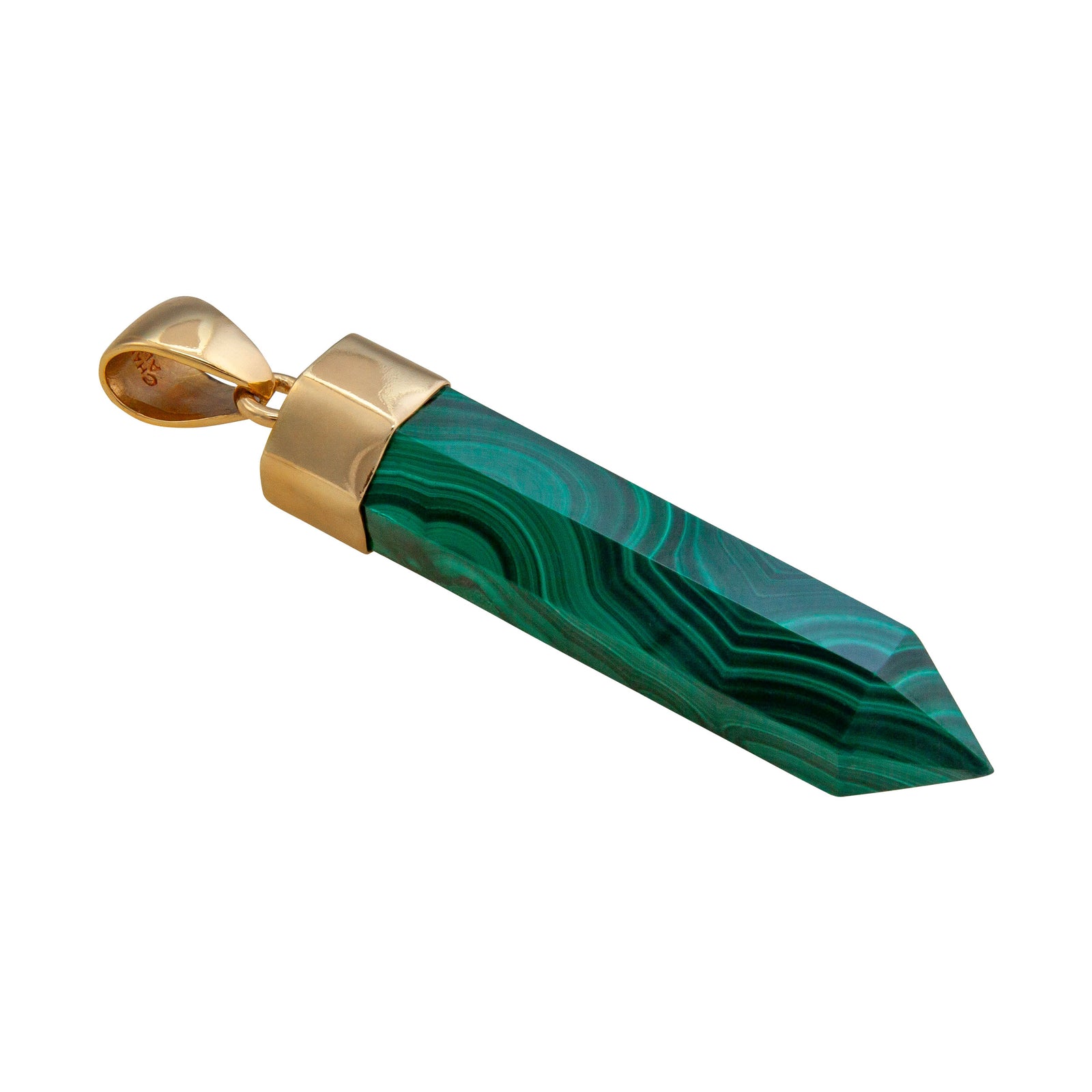 Alchemia Malachite Point Pendant | Charles Albert Jewelry