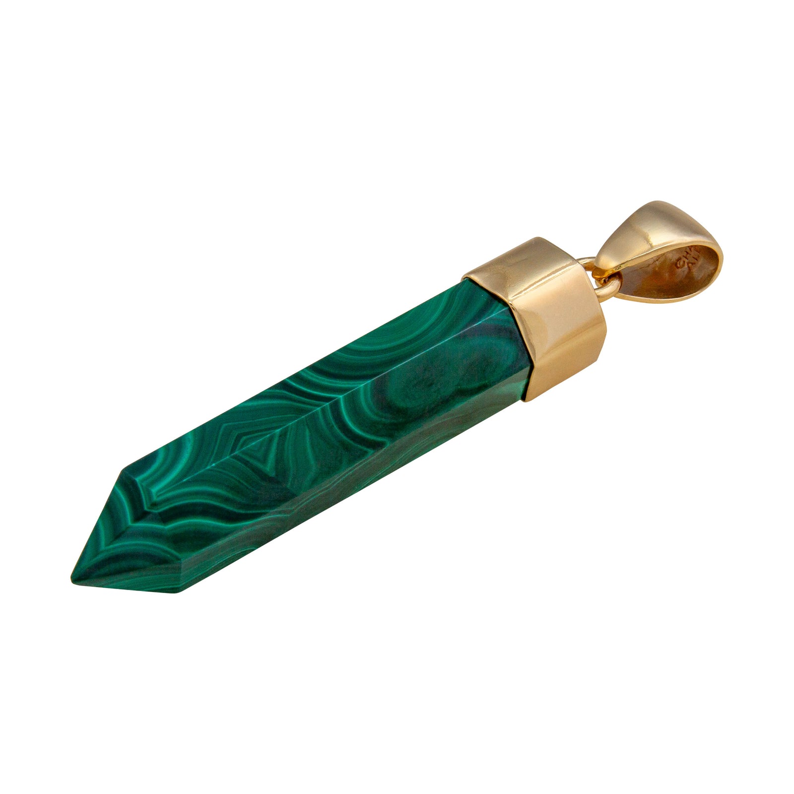 Alchemia Malachite Point Pendant | Charles Albert Jewelry
