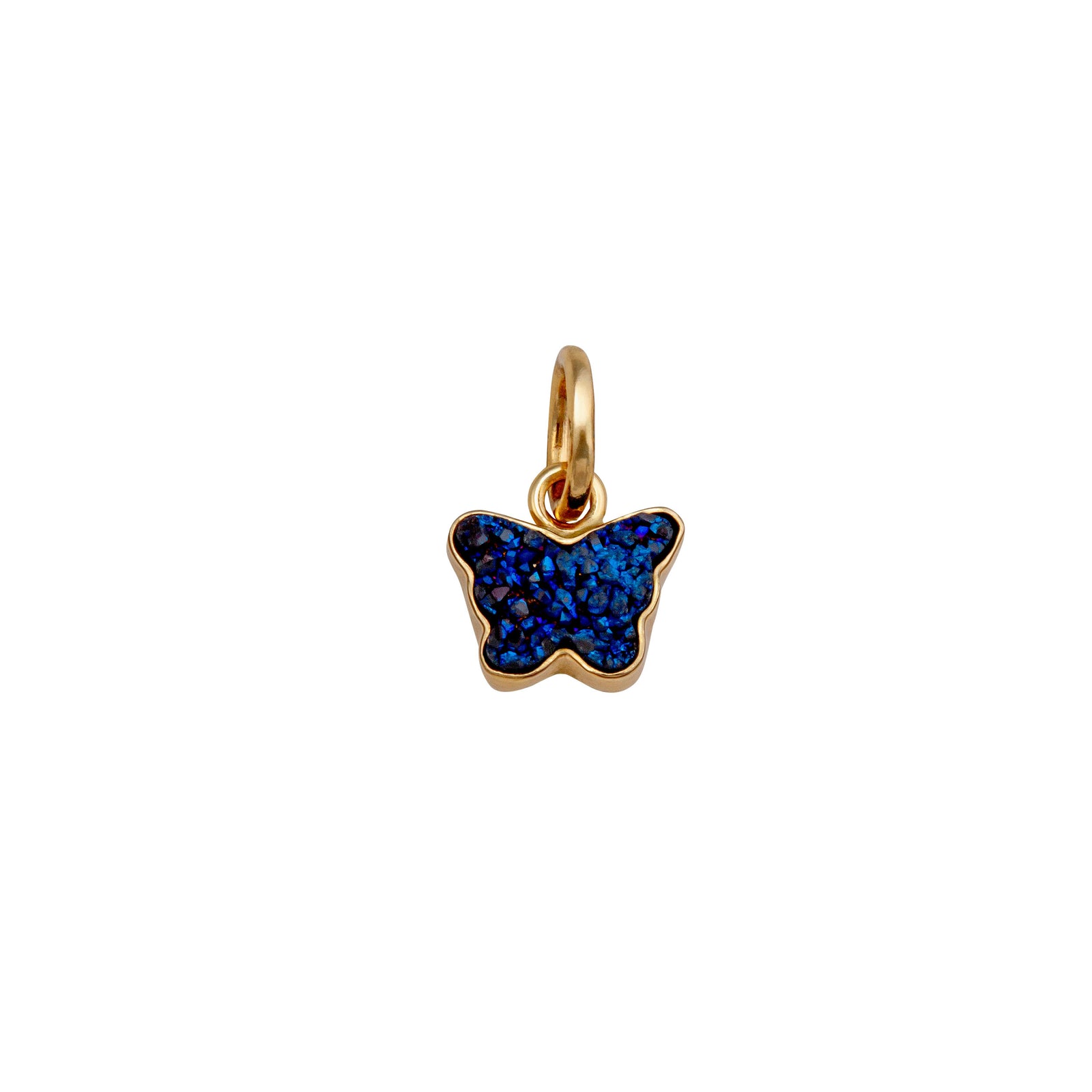 Alchemia Cobalt Blue Druzy Butterfly Pendant | Charles Albert Jewelry