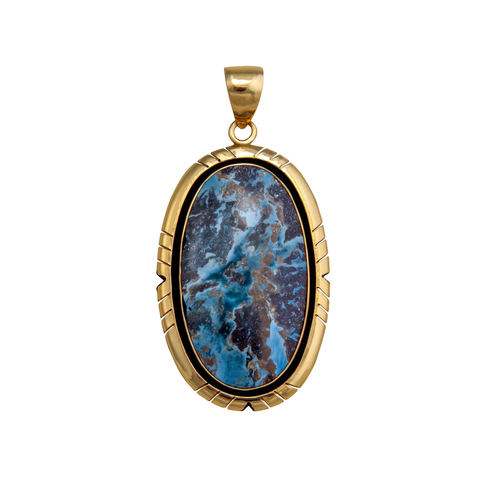 Alchemia Aztec Lapis C/O Oval Pendant | Charles Albert Jewelry