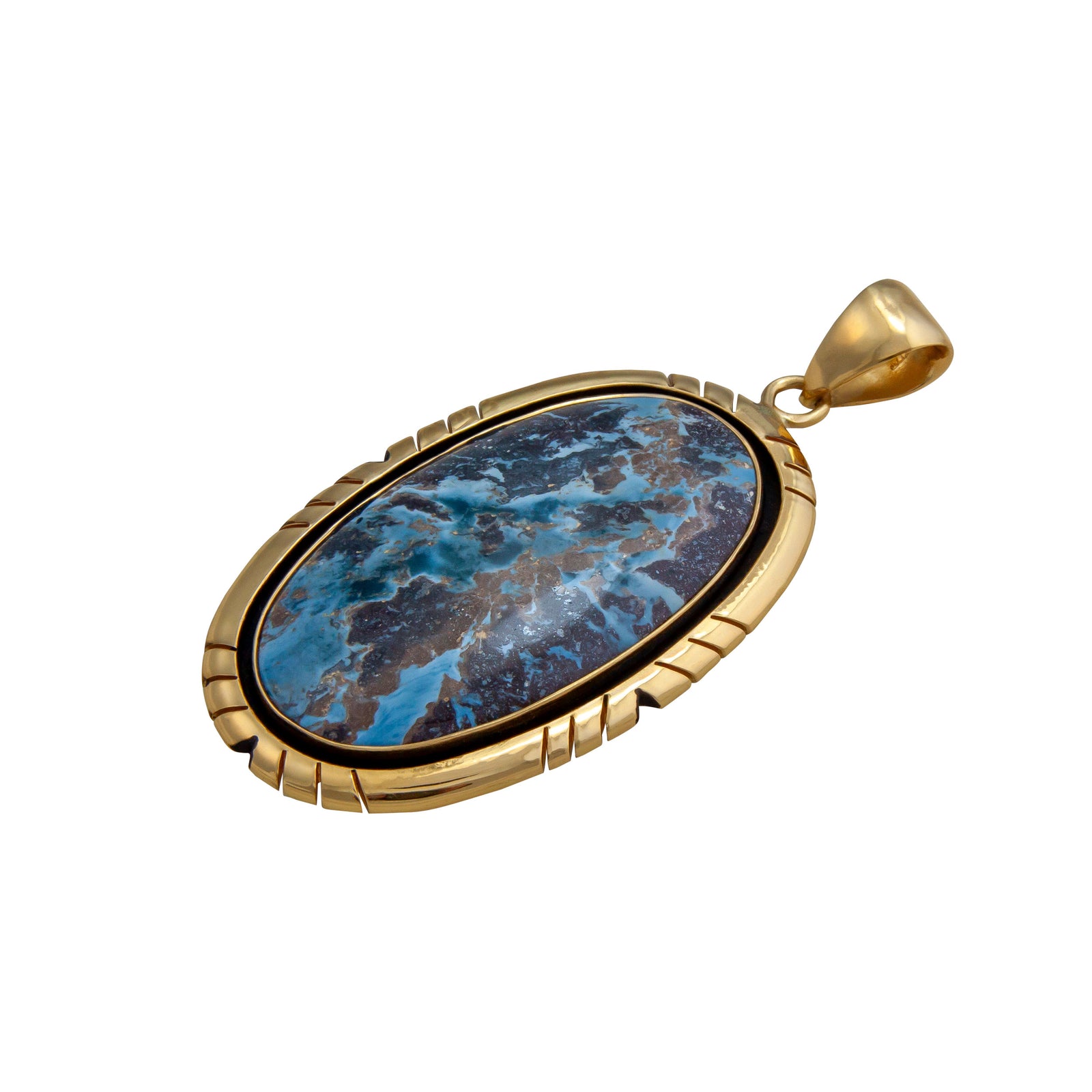 Alchemia Aztec Lapis C/O Oval Pendant | Charles Albert Jewelry