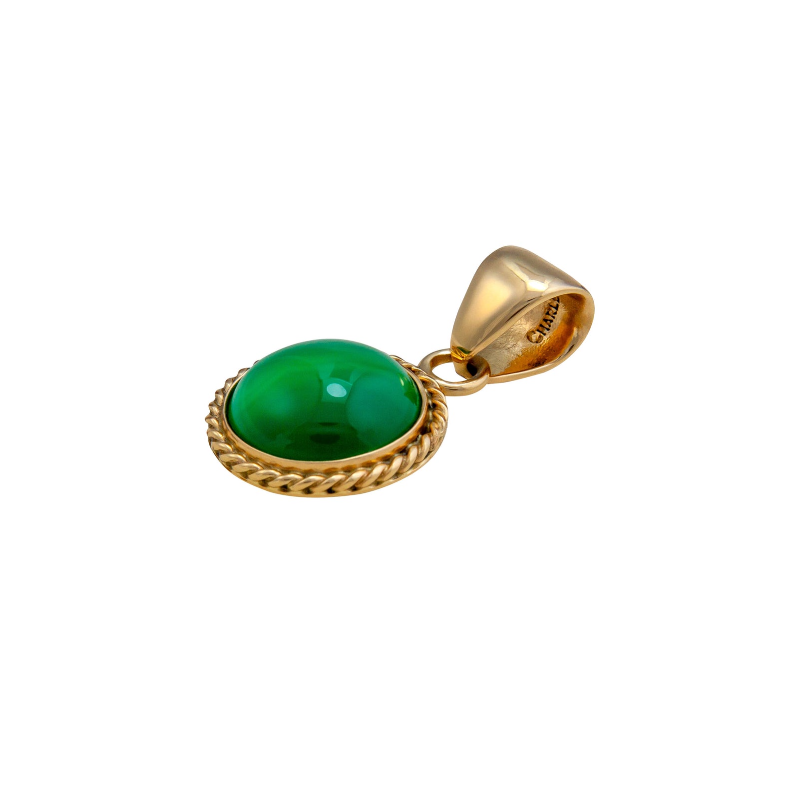 Alchemia Green Quartz Rope Pendant | Charles Albert Jewelry