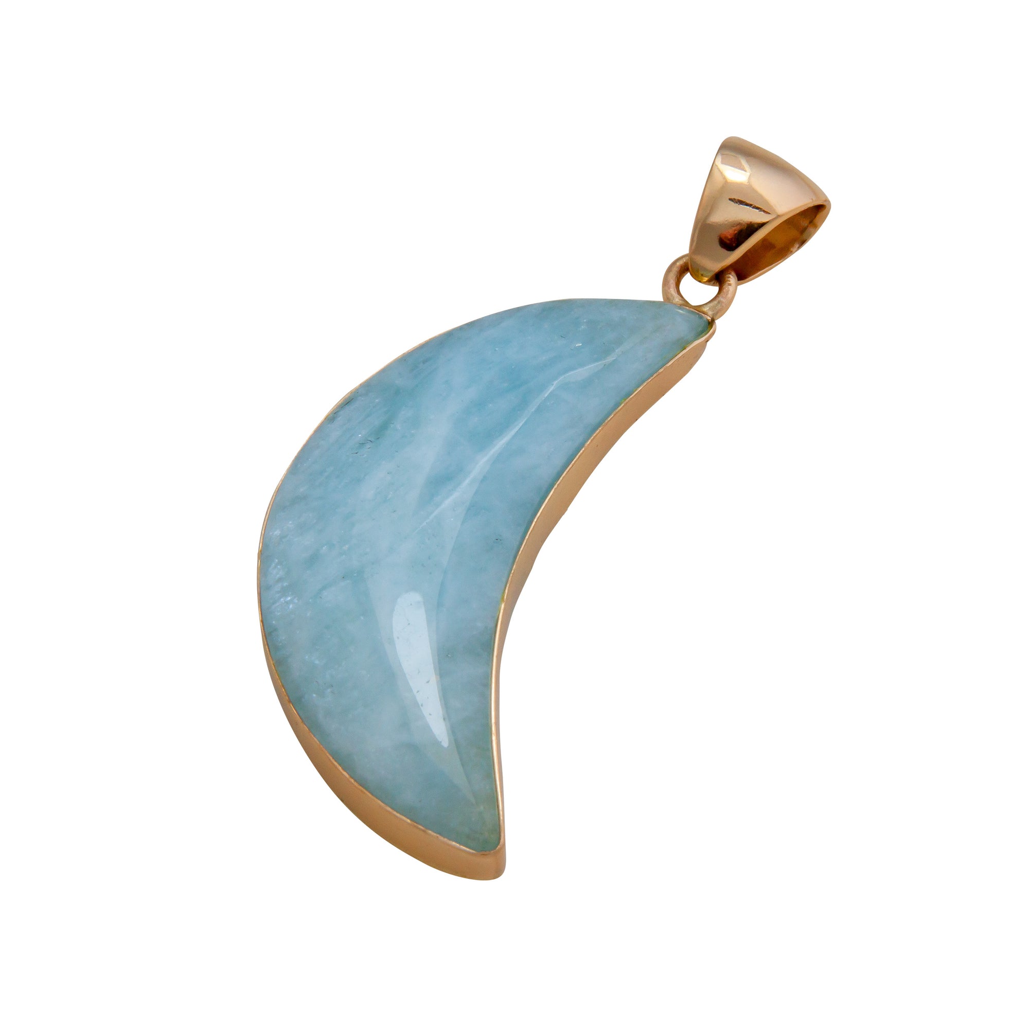 Alchemia Aquamarine Moon Pendant | Charles Albert Jewelry